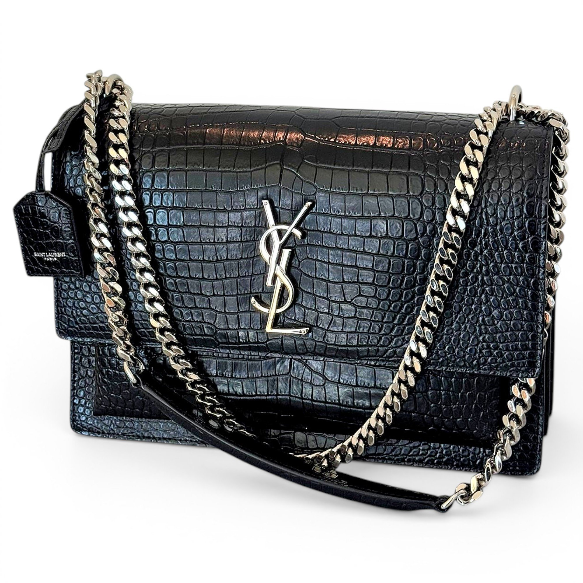 Sunset leather crossbody bag