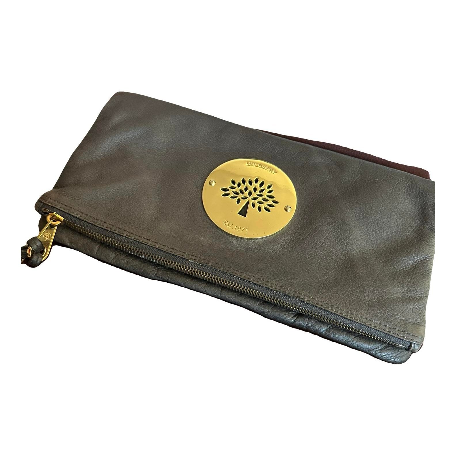 Mulberry Daria leather clutch bag