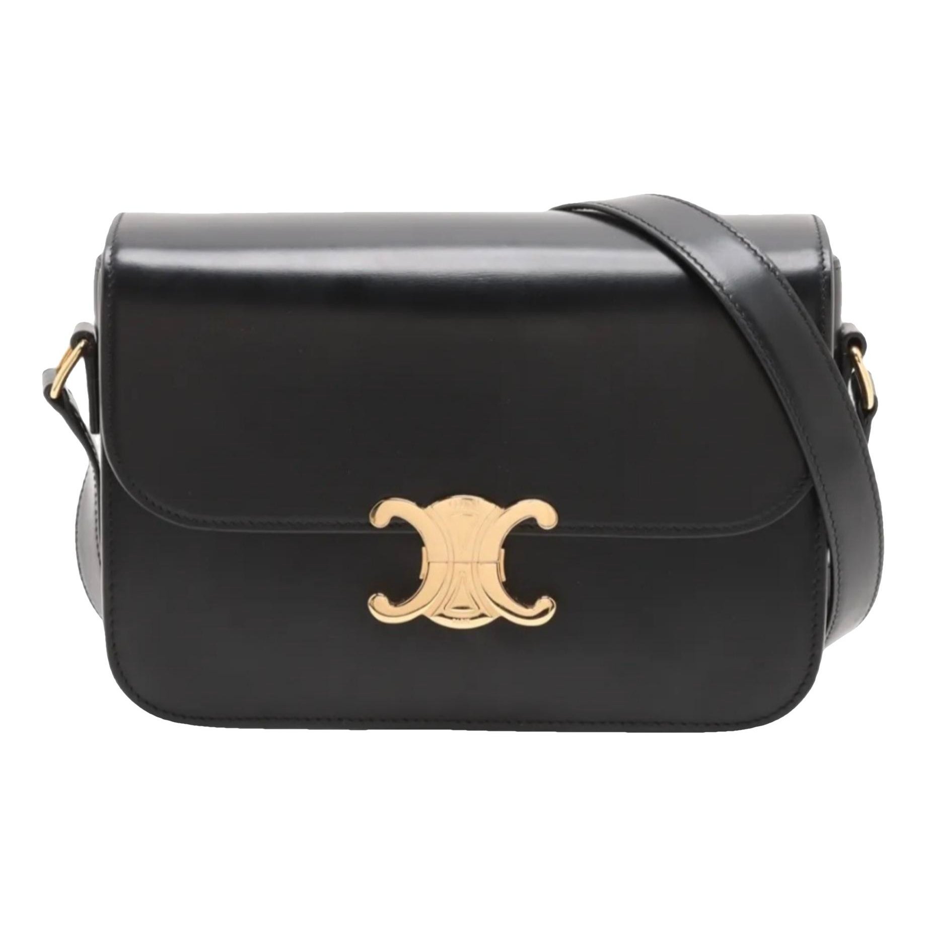 Triomphe leather handbag