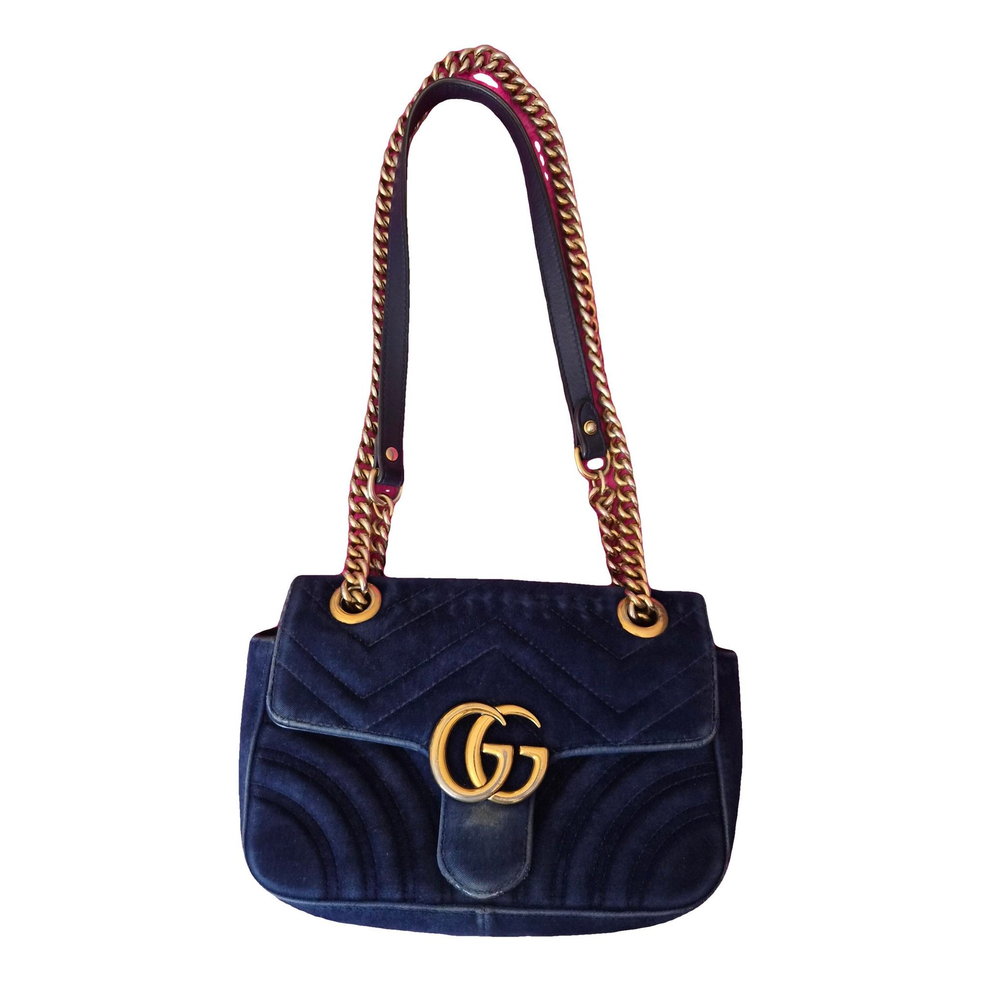 GG Marmont Flap velvet crossbody bag