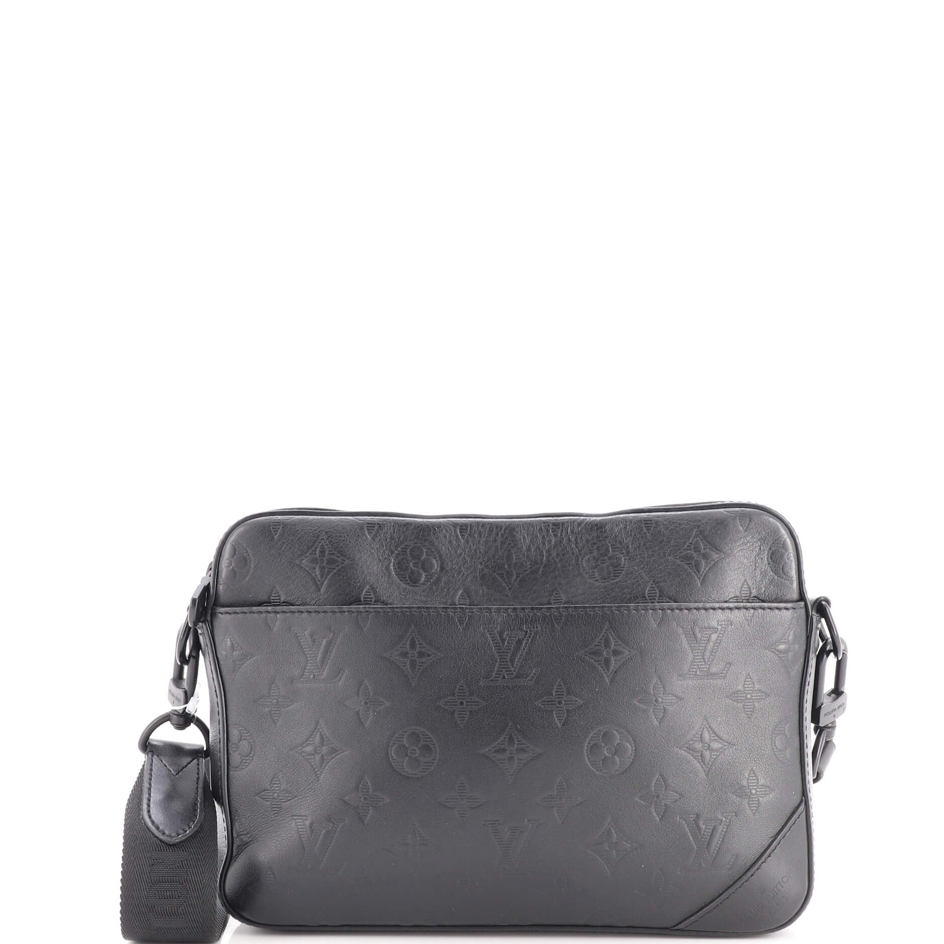 Duo Messenger Bag Monogram Shadow Leather