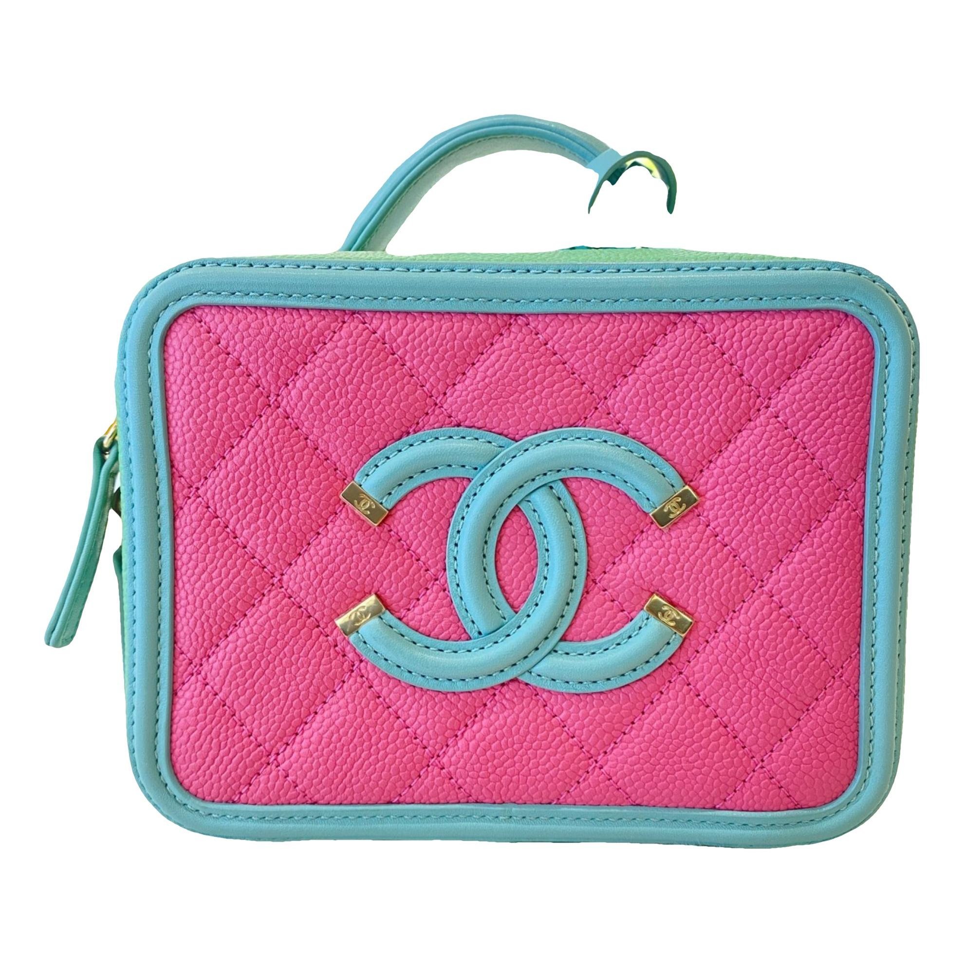 Vanity leather handbag