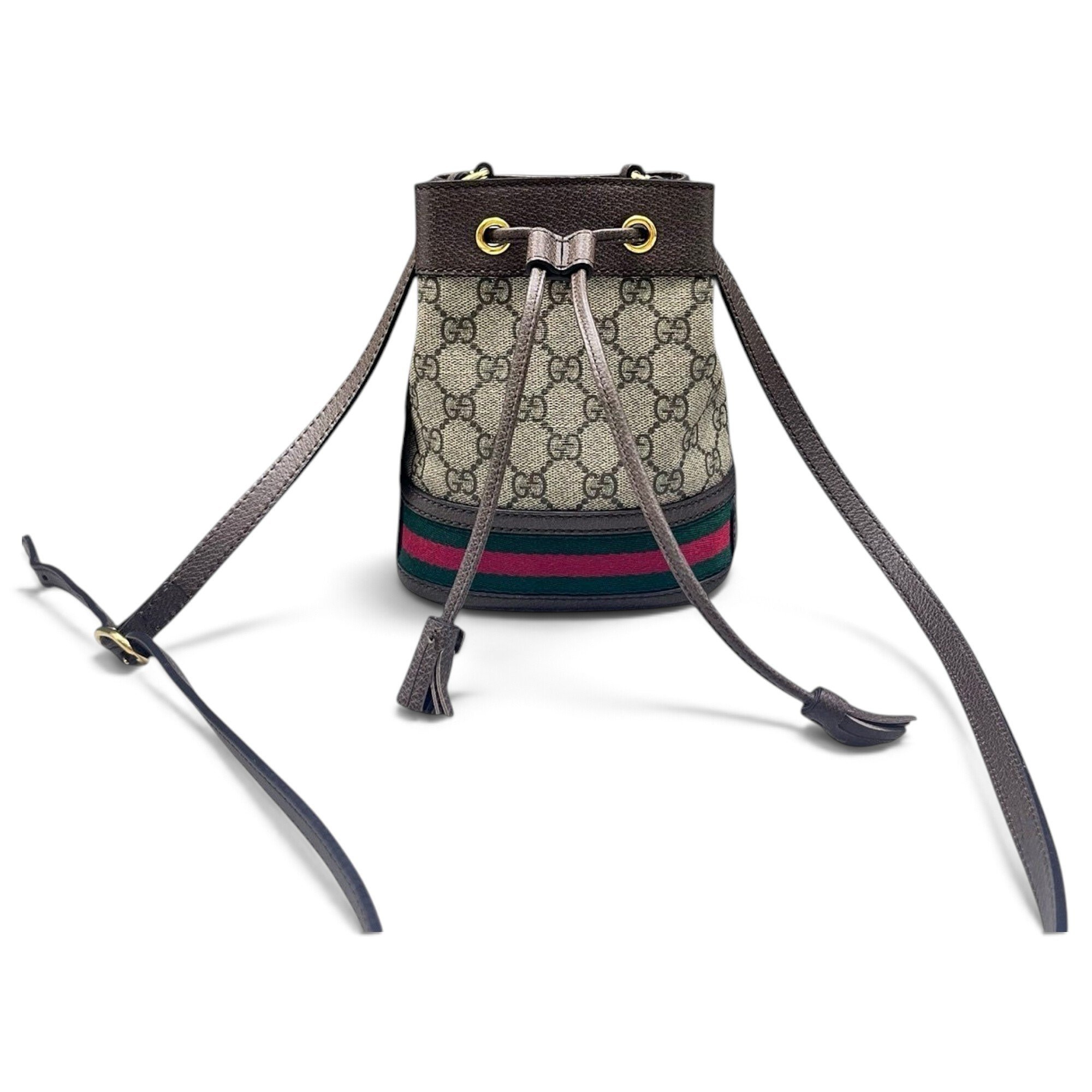 Ophidia Bucket leather crossbody bag