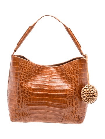 Embossed Leather Shoulder Bag