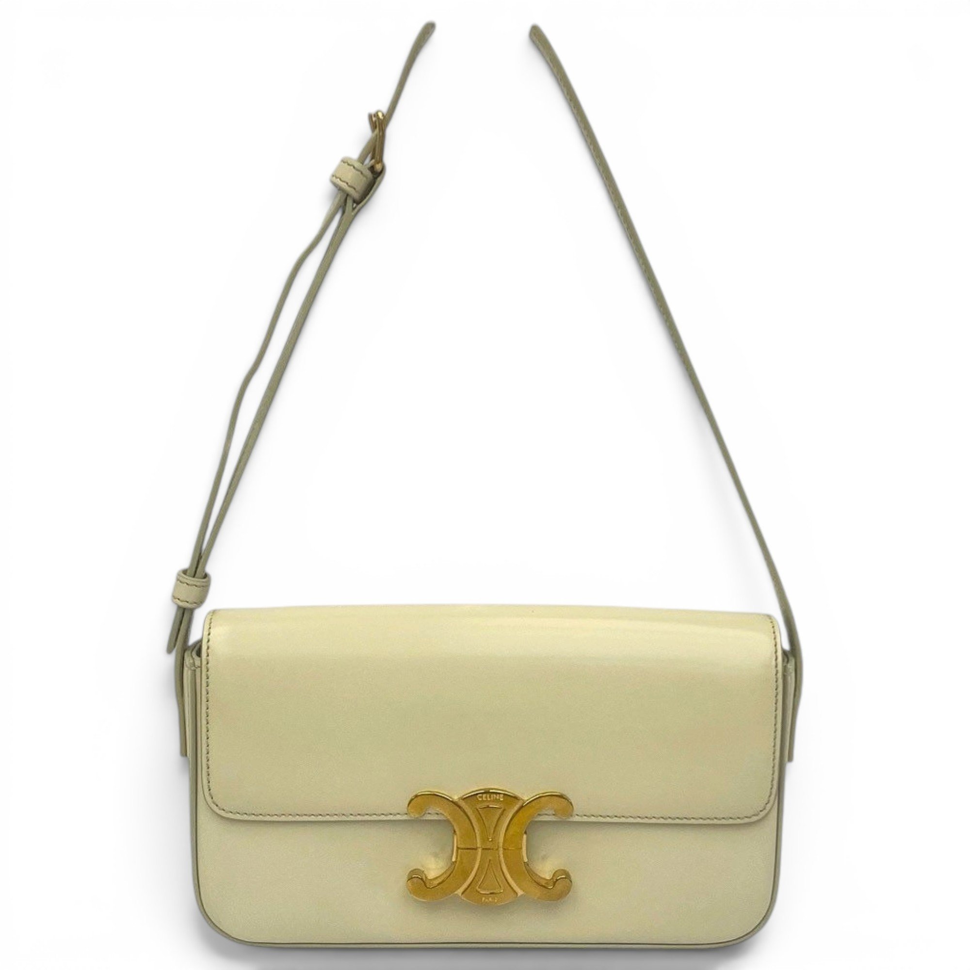 Triomphe Long leather handbag