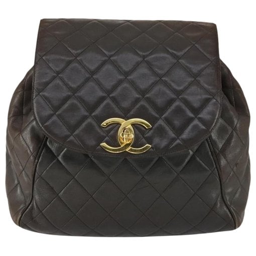 Leather backpack