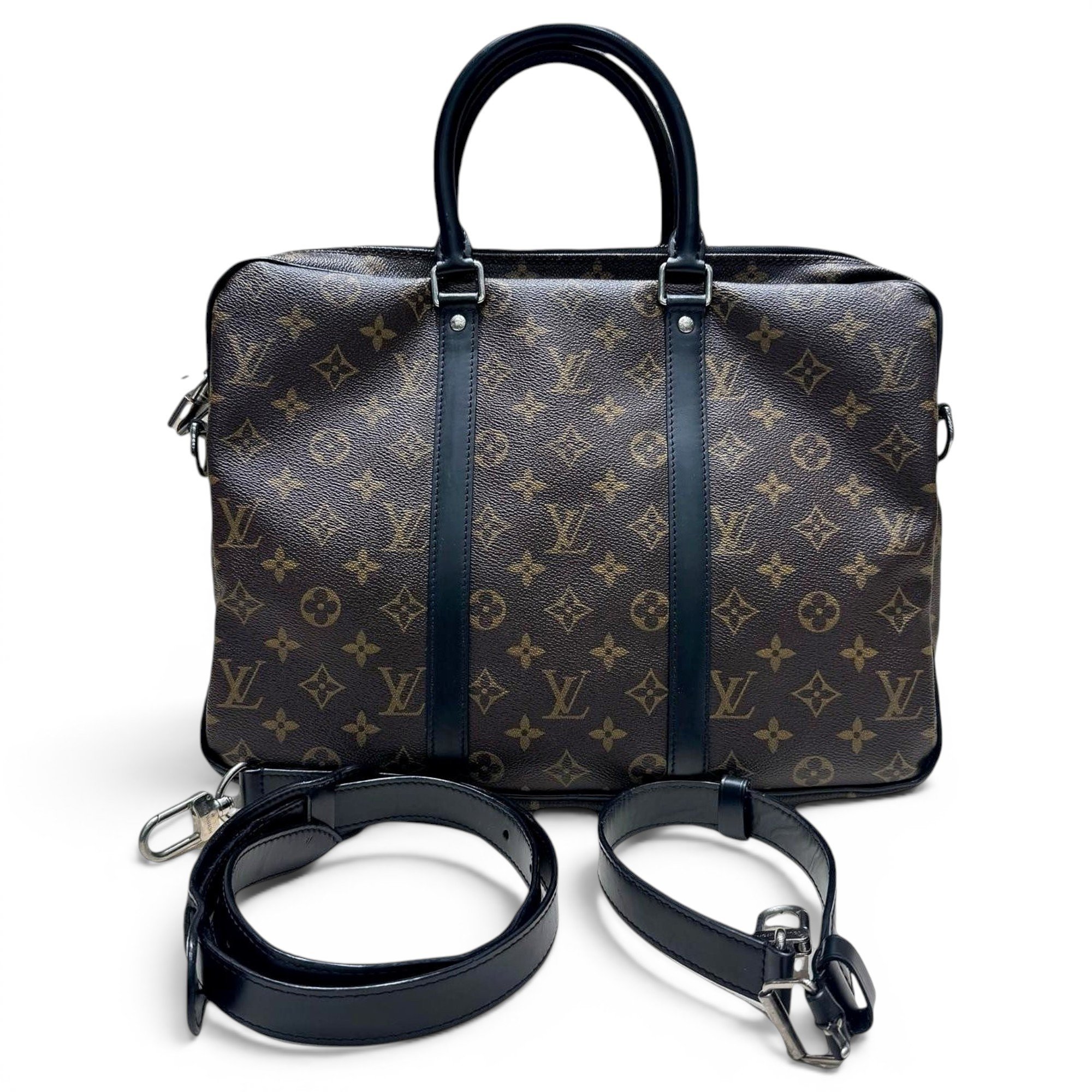 Porte Documents Voyage leather handbag
