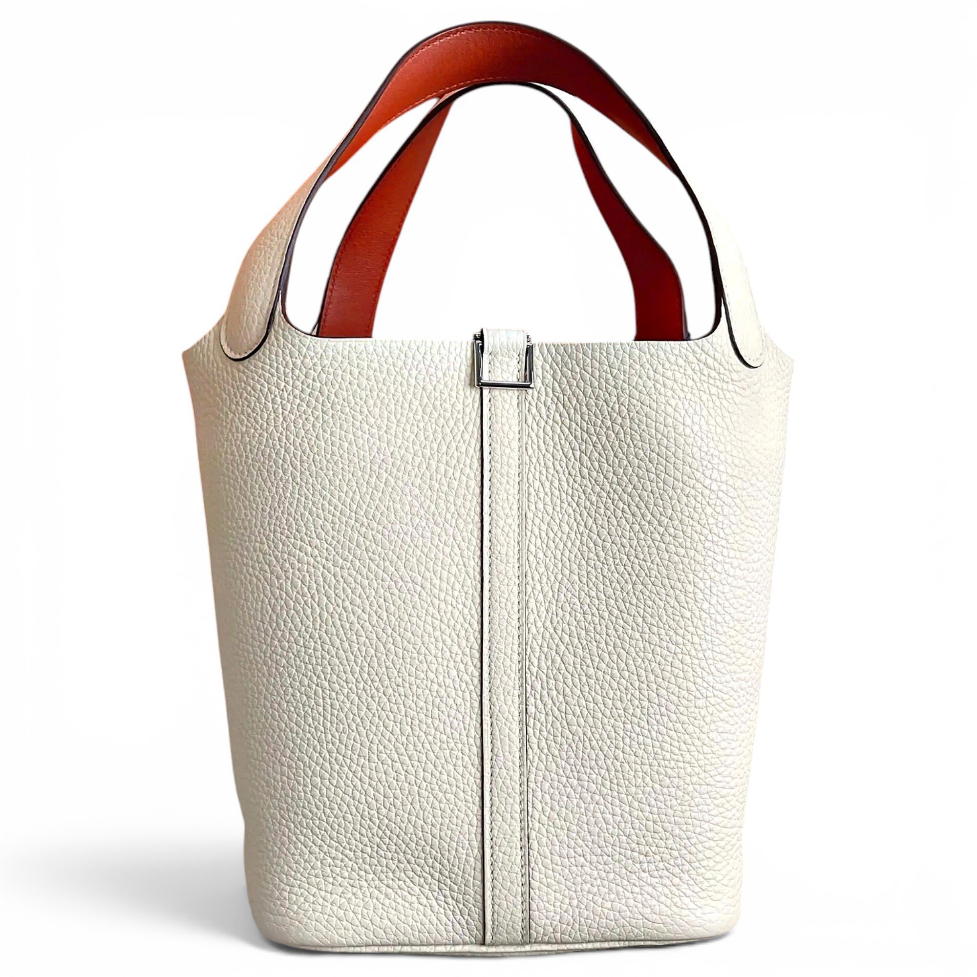 Picotin leather tote