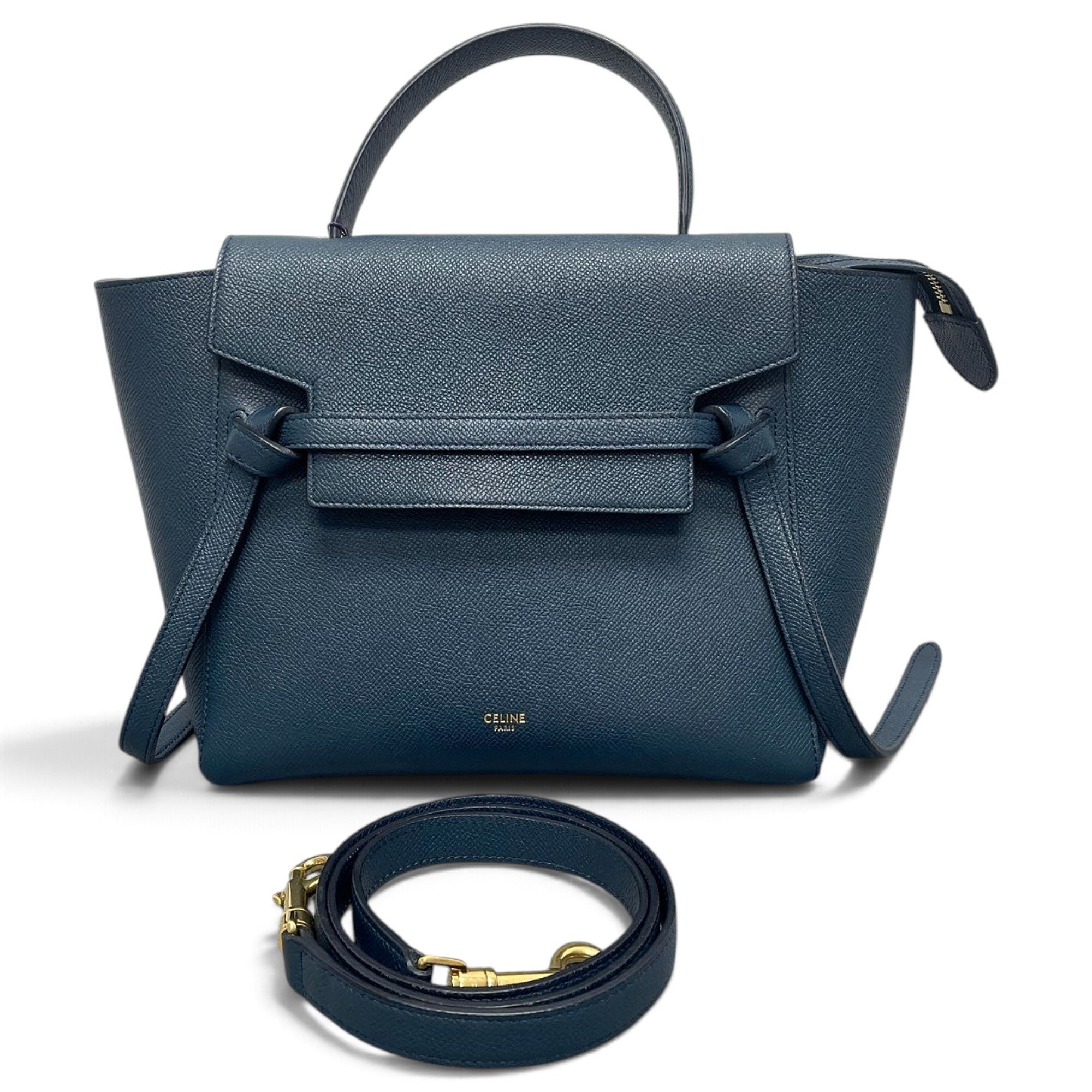 Belt leather handbag