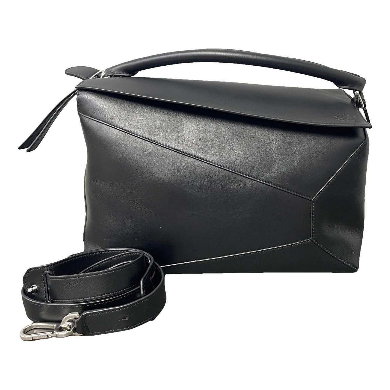 Puzzle leather crossbody bag