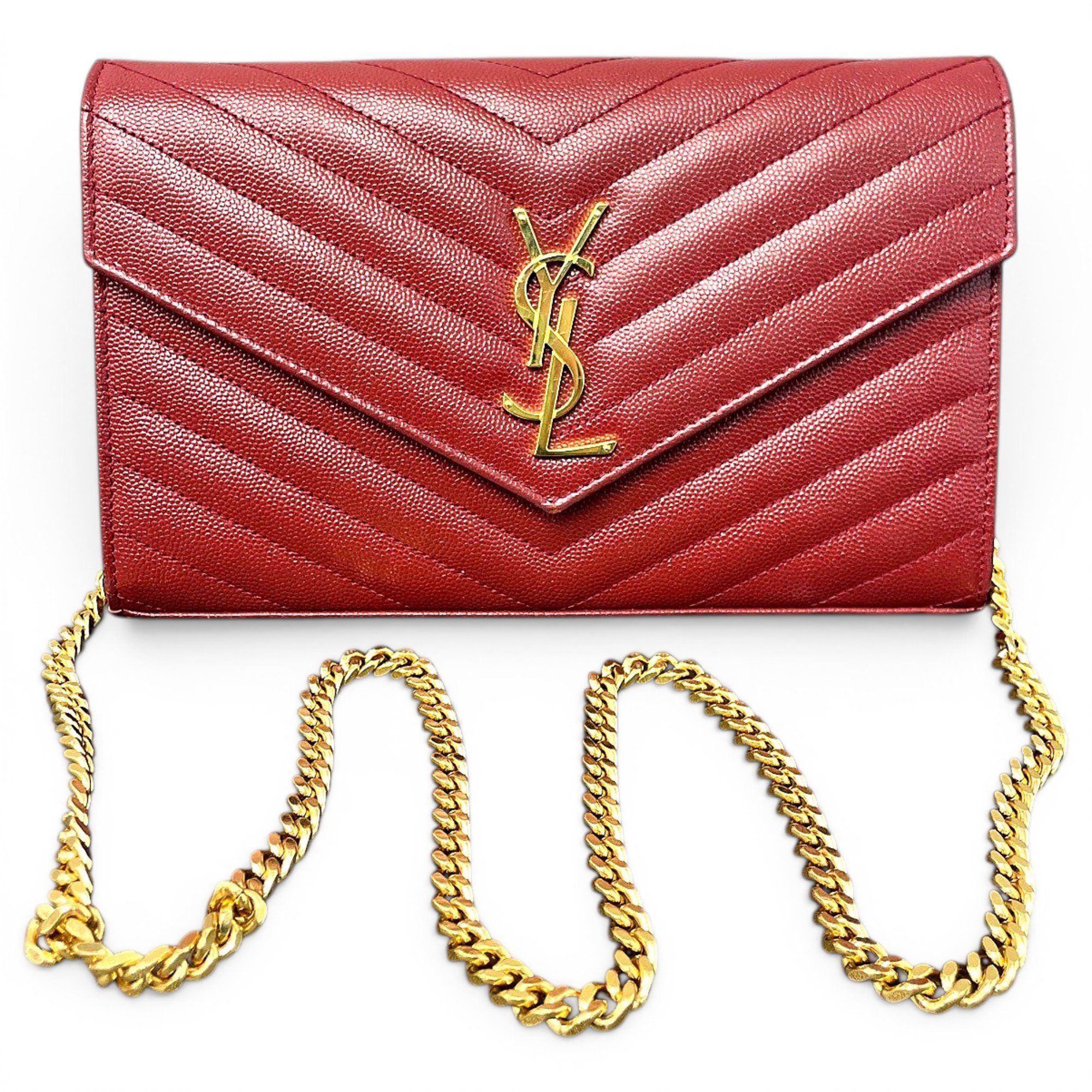 Envelope leather crossbody bag