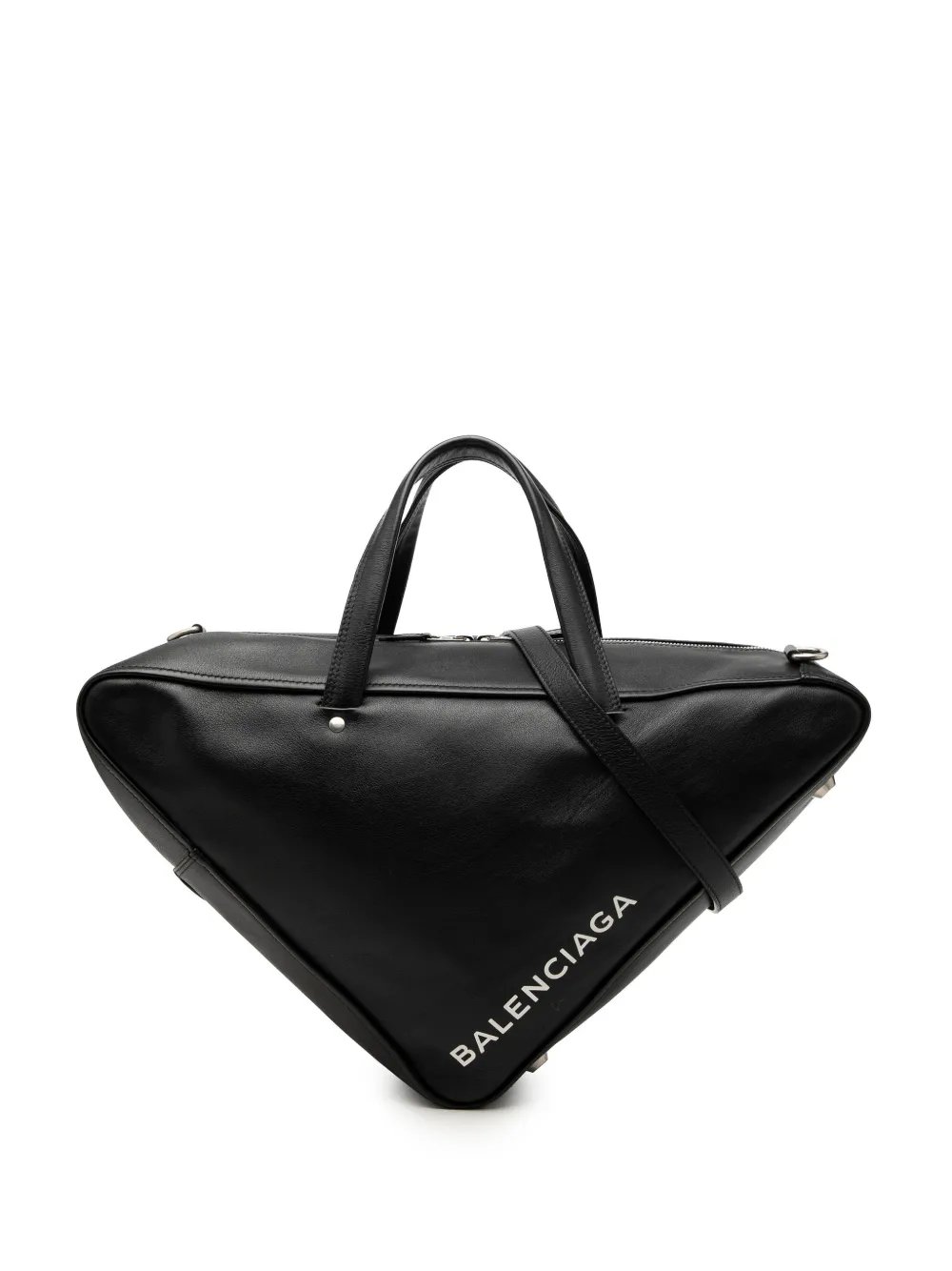 2017-2018 Medium Leather Triangle Duffle Bag satchel
