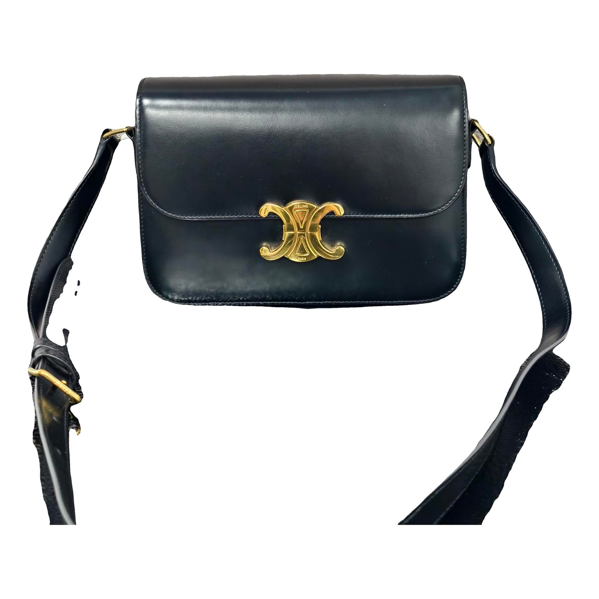 Triomphe leather crossbody bag