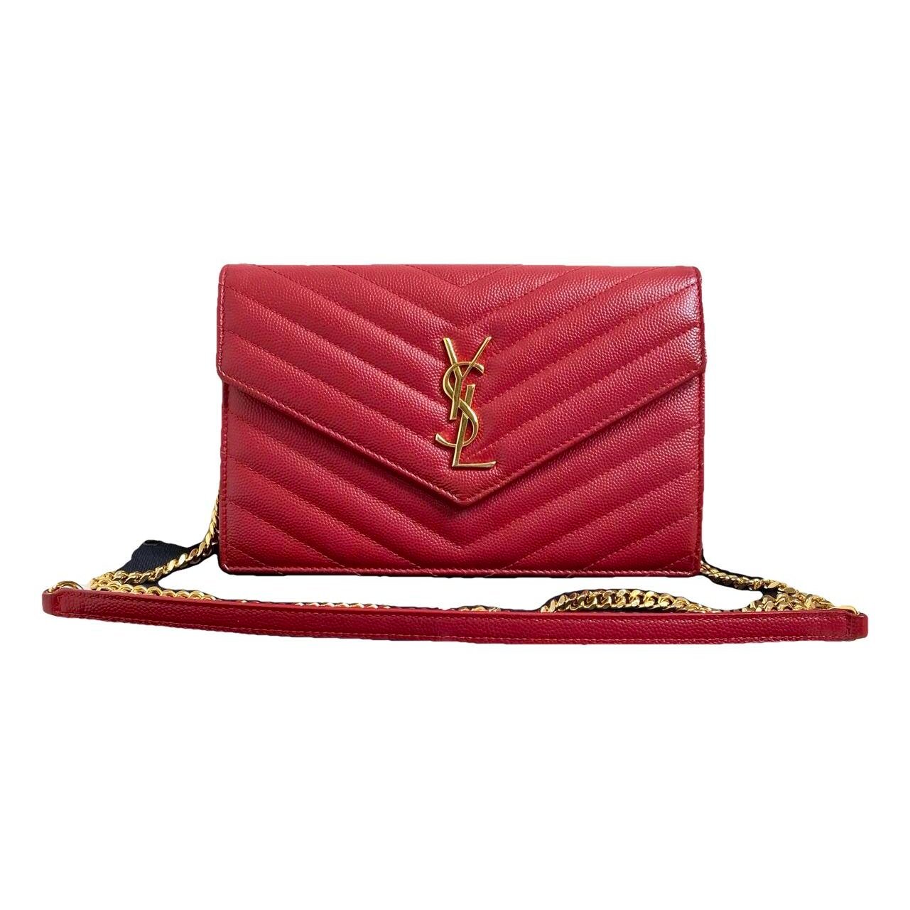 Portefeuille enveloppe leather crossbody bag
