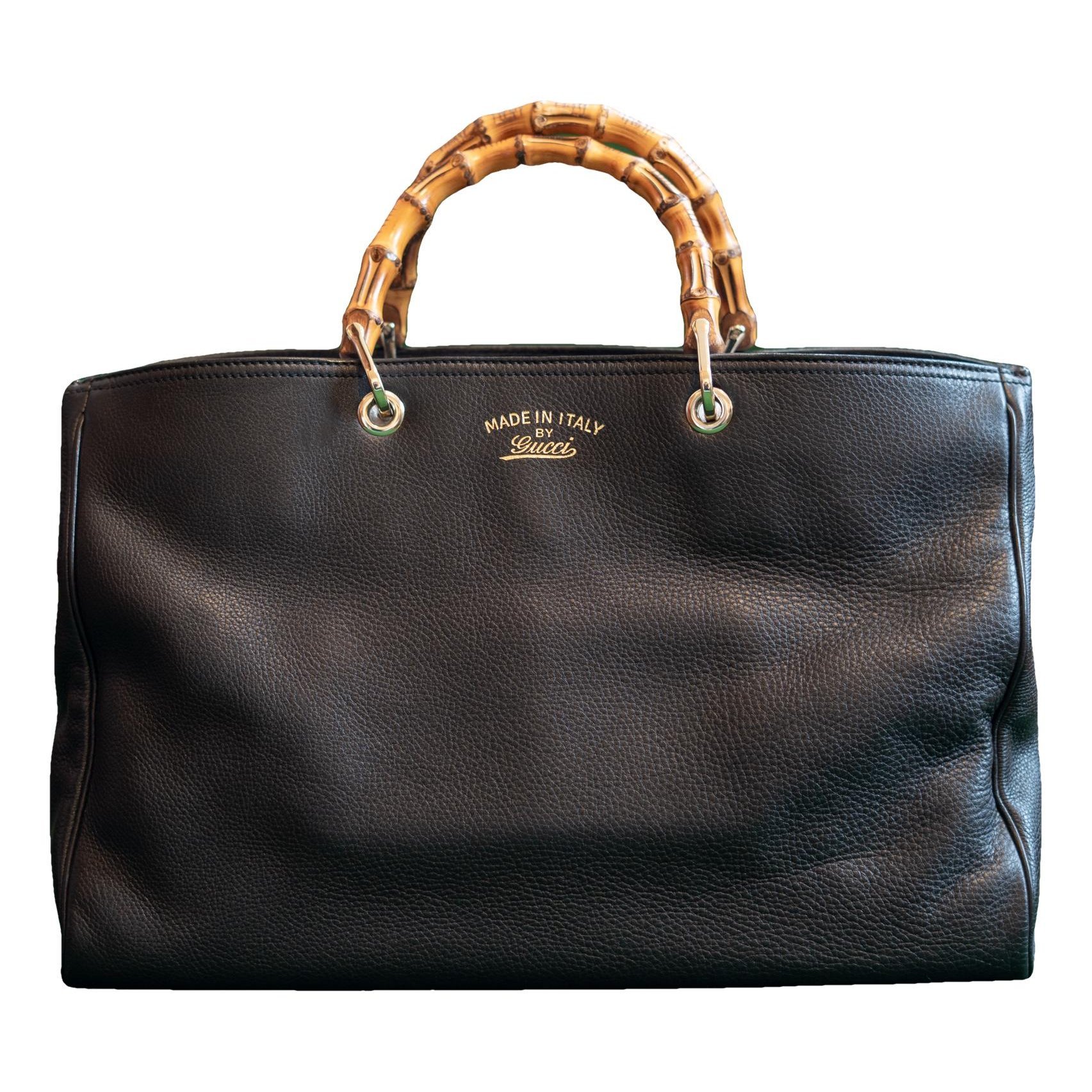 Bamboo leather tote