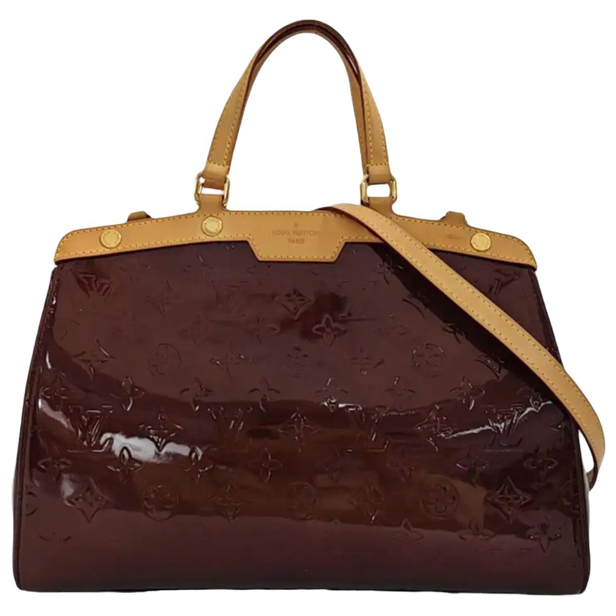 Bréa patent leather handbag