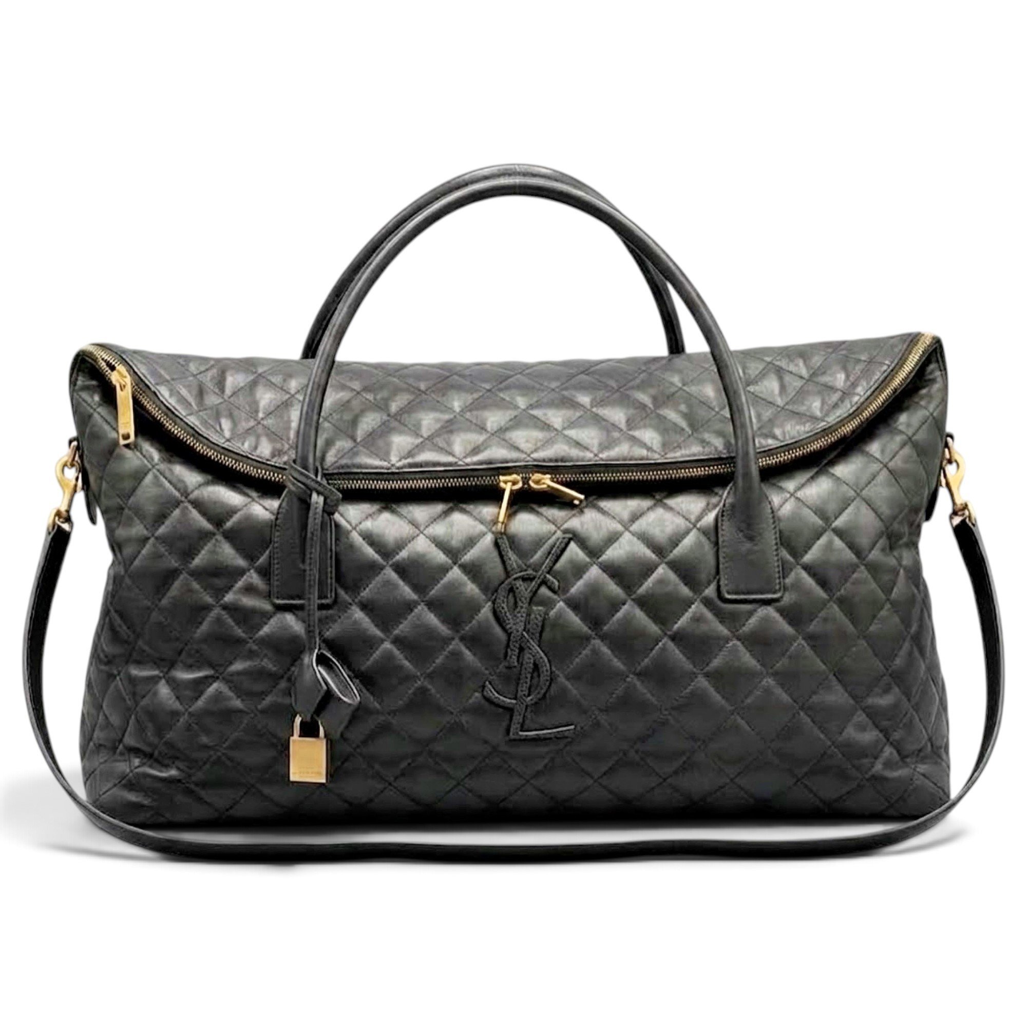 Leather travel bag
