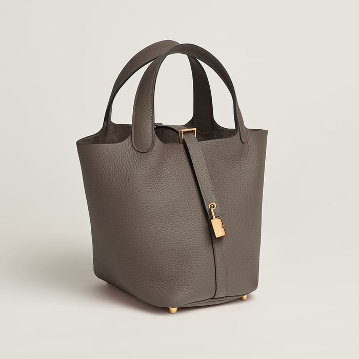 Gris Étain Picotin Lock 18 Bag