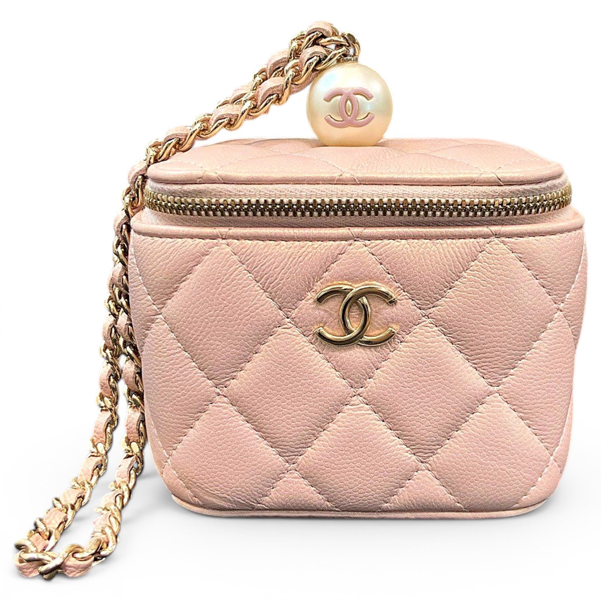 Trendy CC Vanity leather handbag