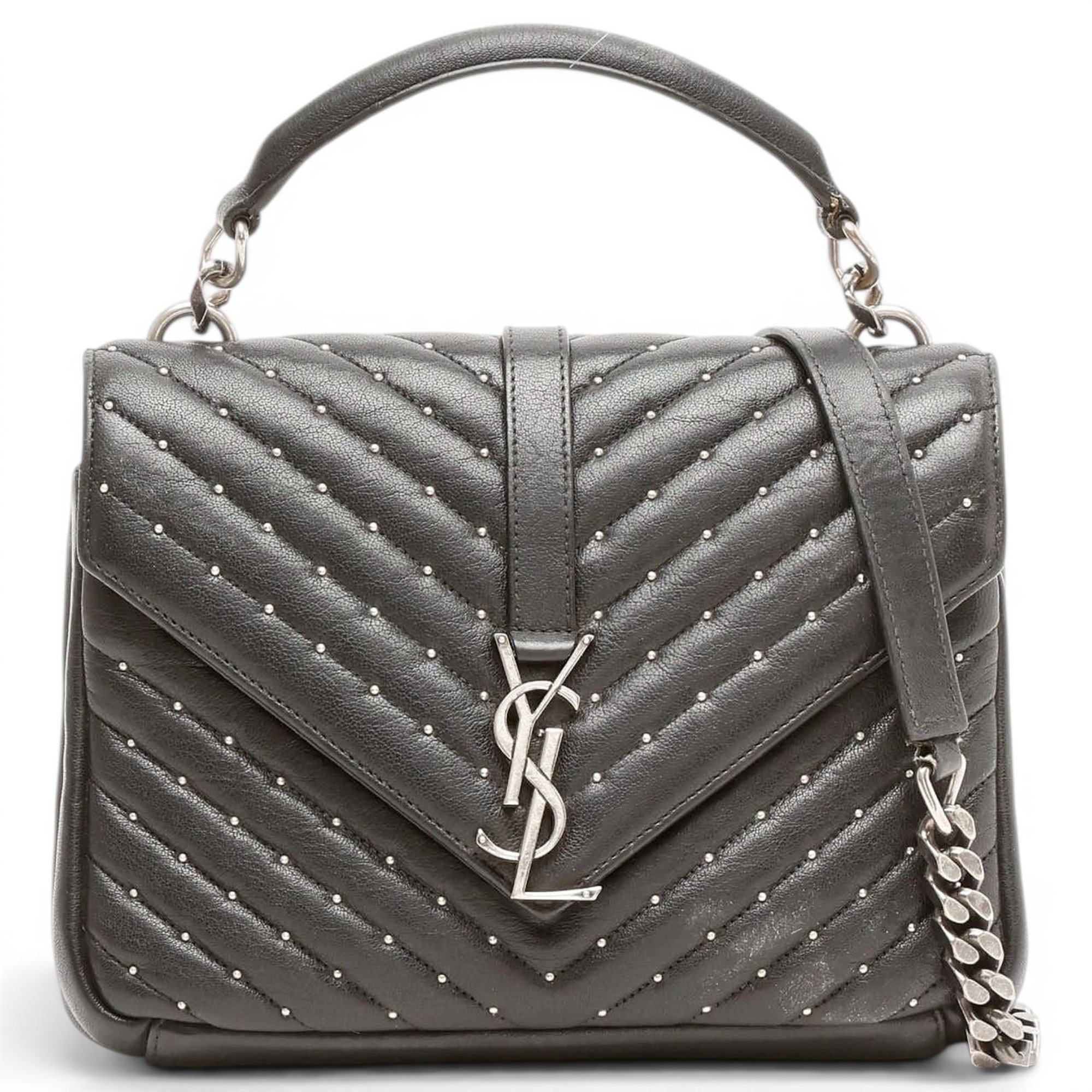 Collége monogramme leather handbag