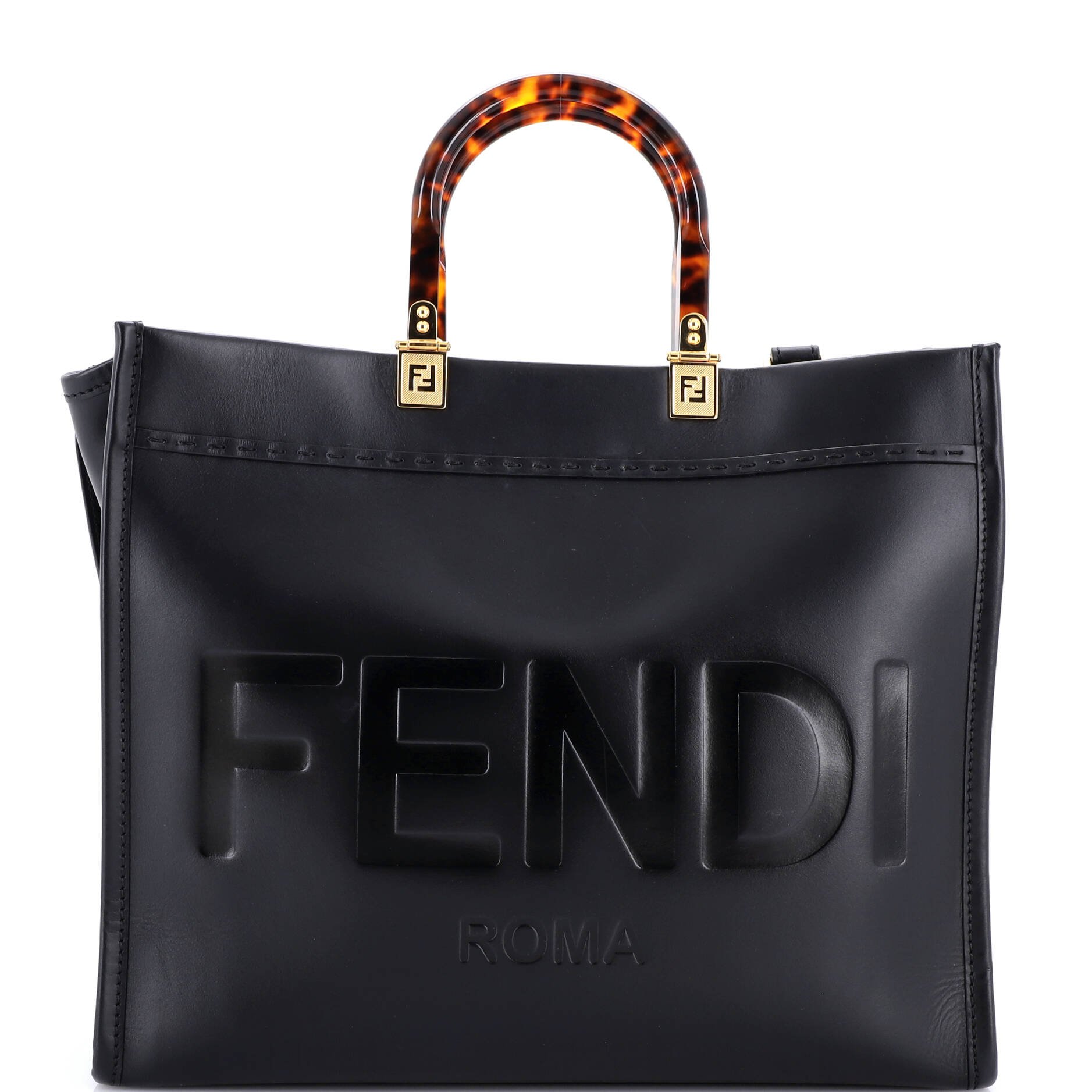 Fendi Sunshine Shopper Tote Leather Medium