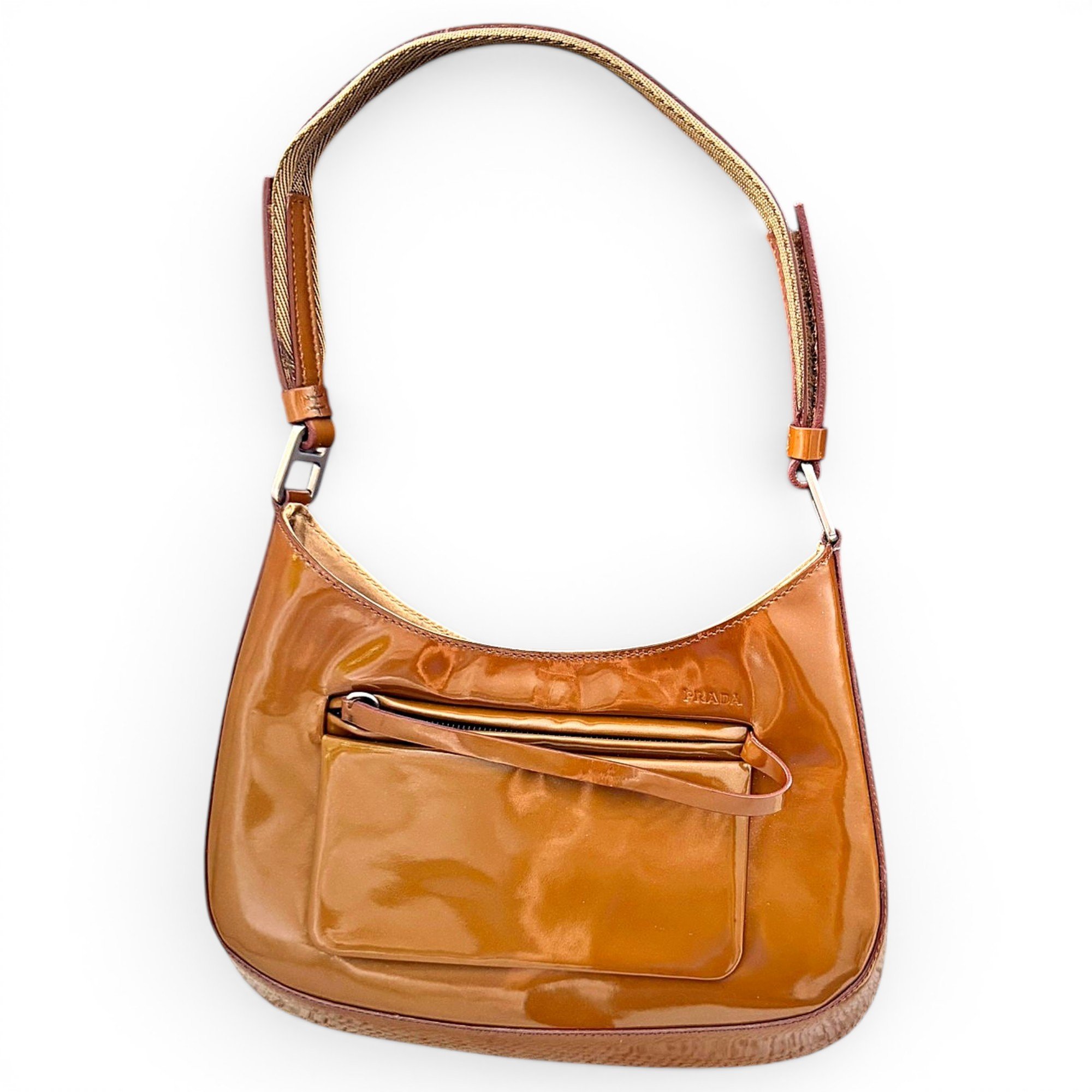 Cleo patent leather handbag