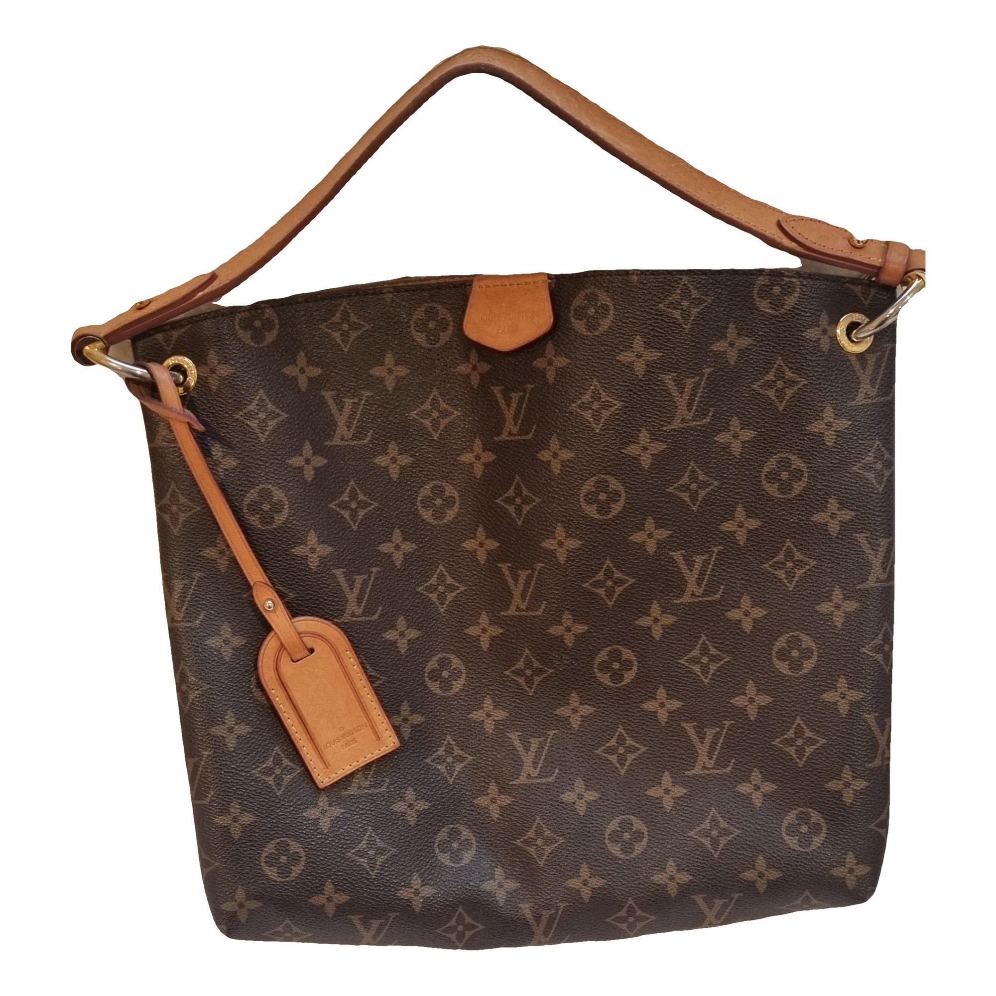 Graceful leather handbag