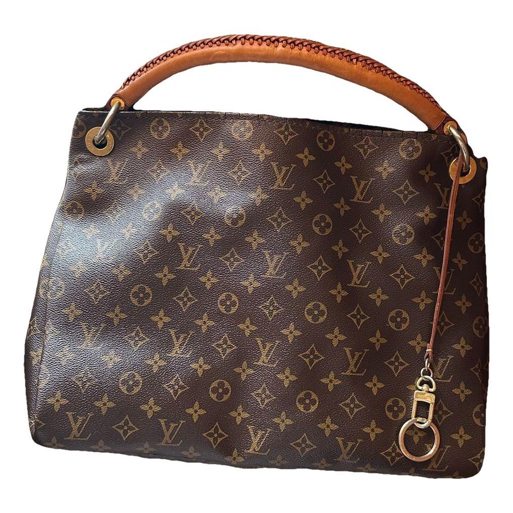 Artsy leather handbag