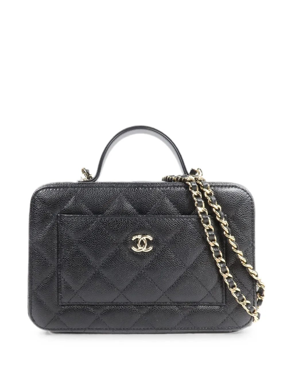 CC turn-lock shoulder bag
