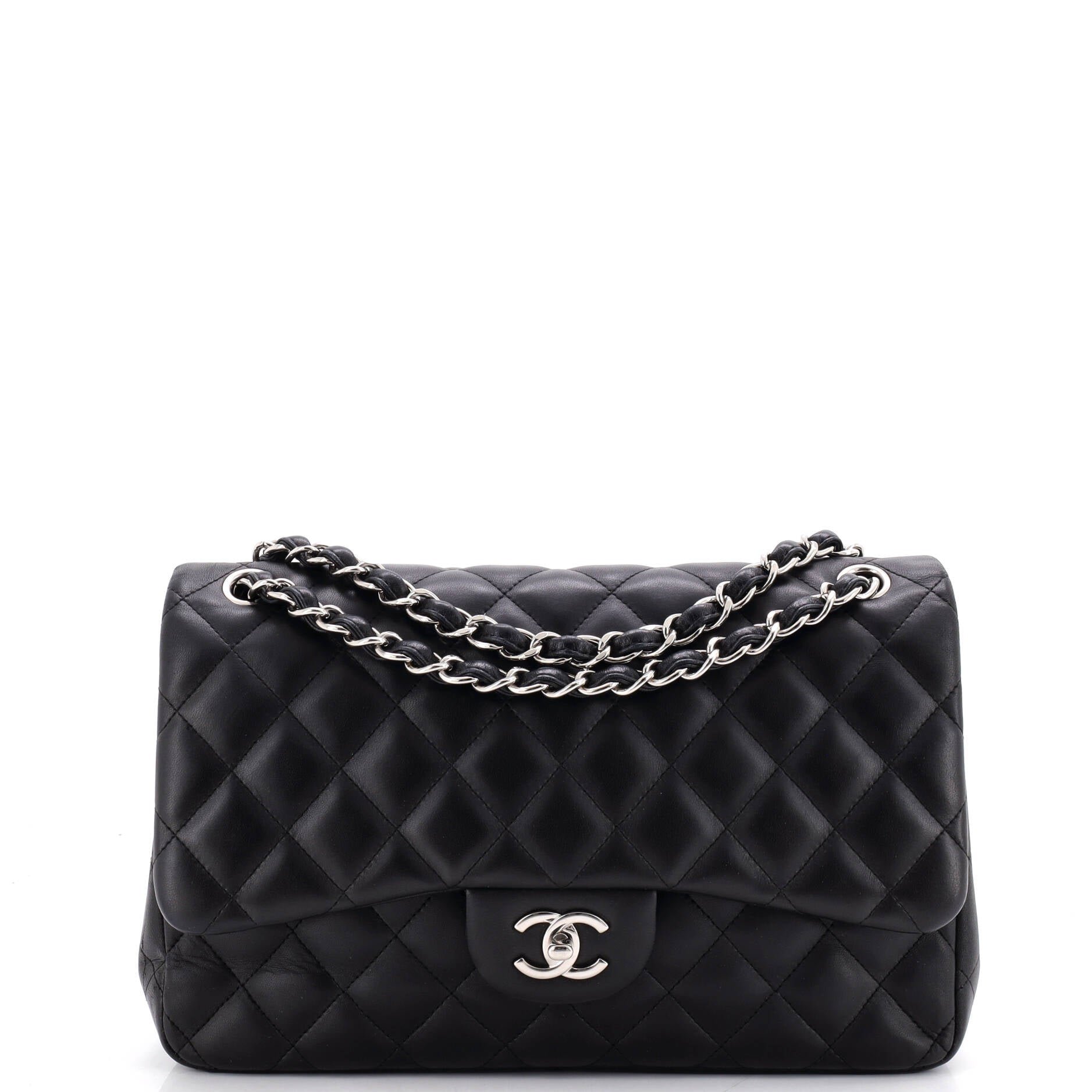 Classic Double Flap Bag Quilted Lambskin Jumbo