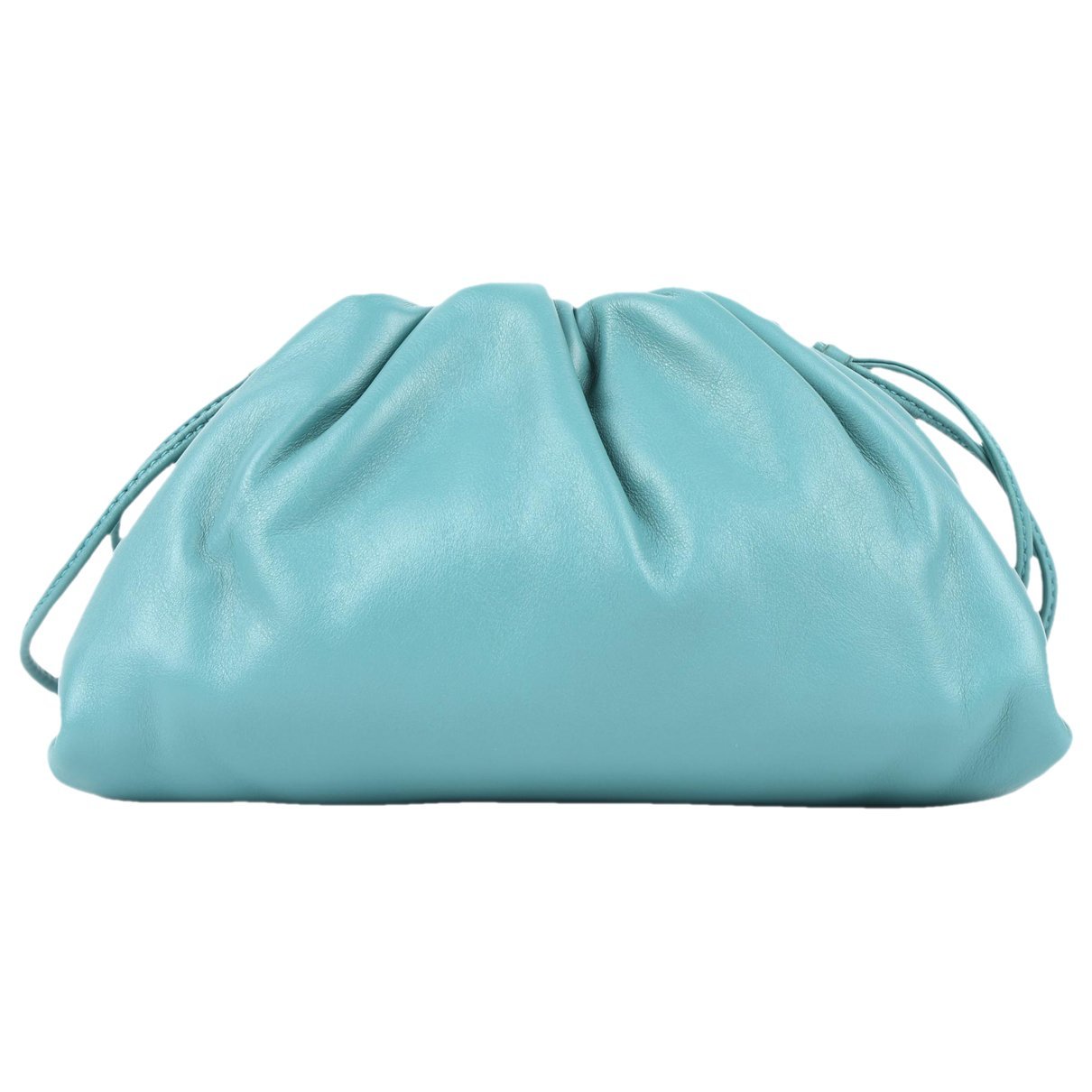 Pouch leather clutch bag