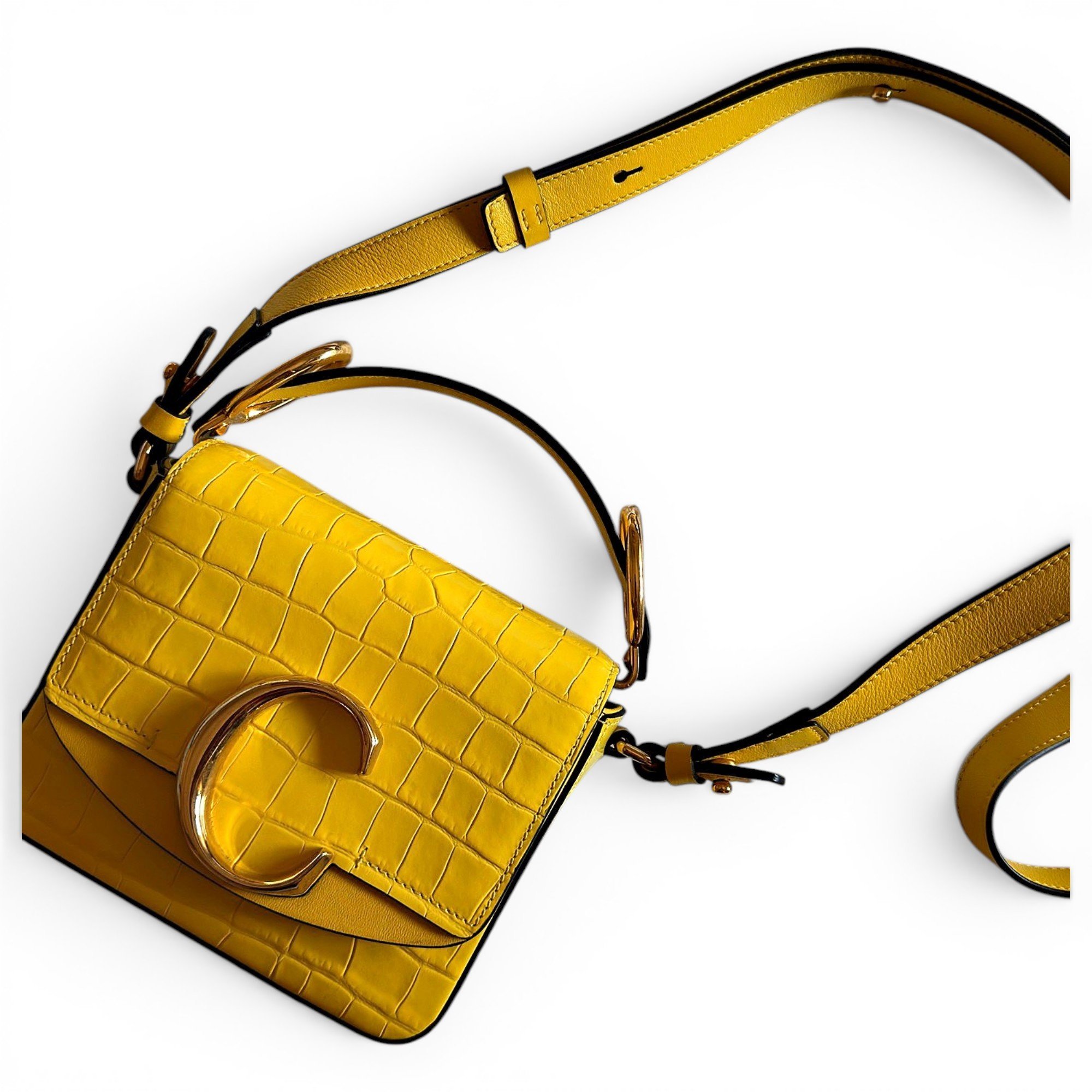C leather handbag