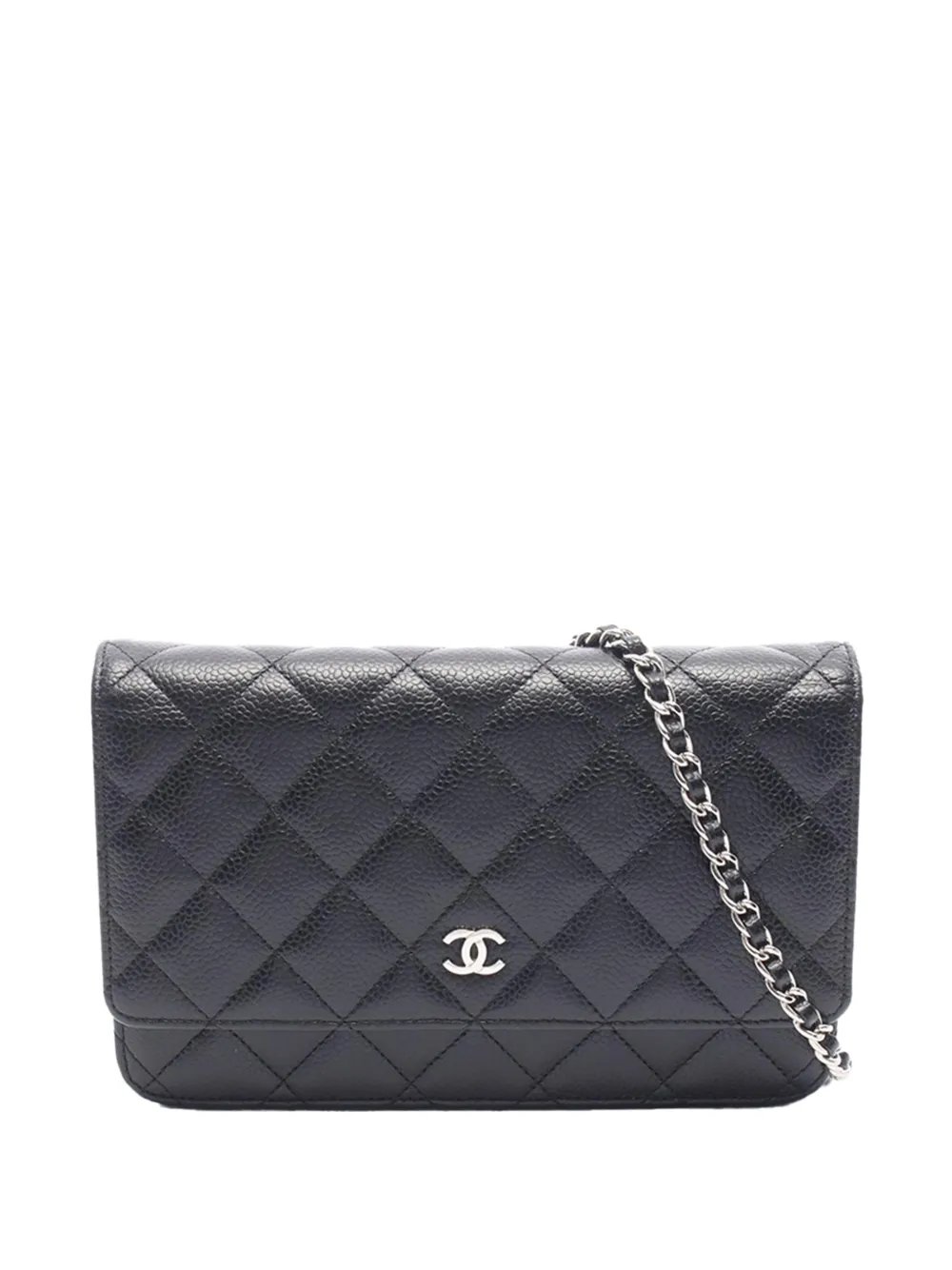 2016-2017 CC Quilted Caviar Wallet on Chain crossbody bag