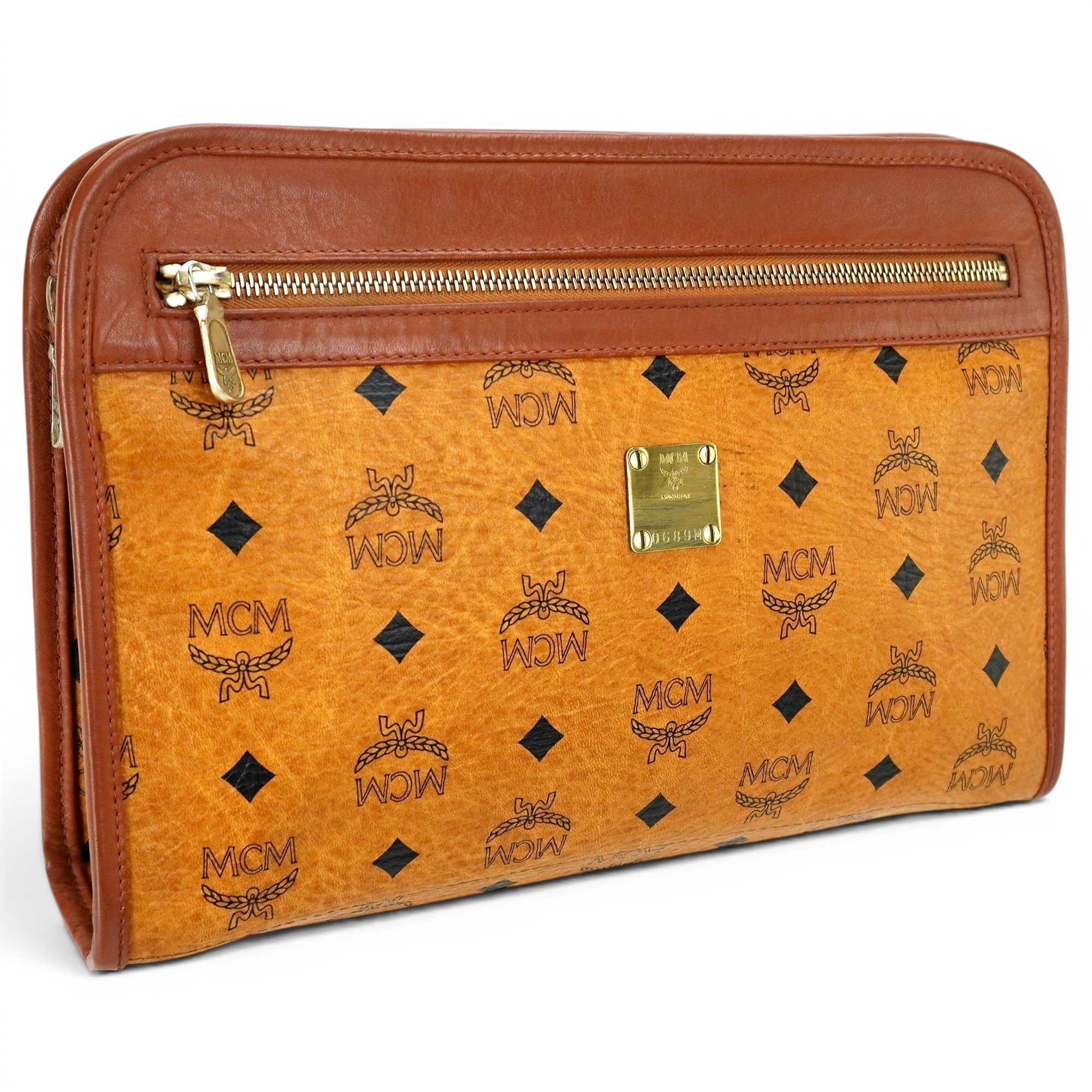 Leather vanity case