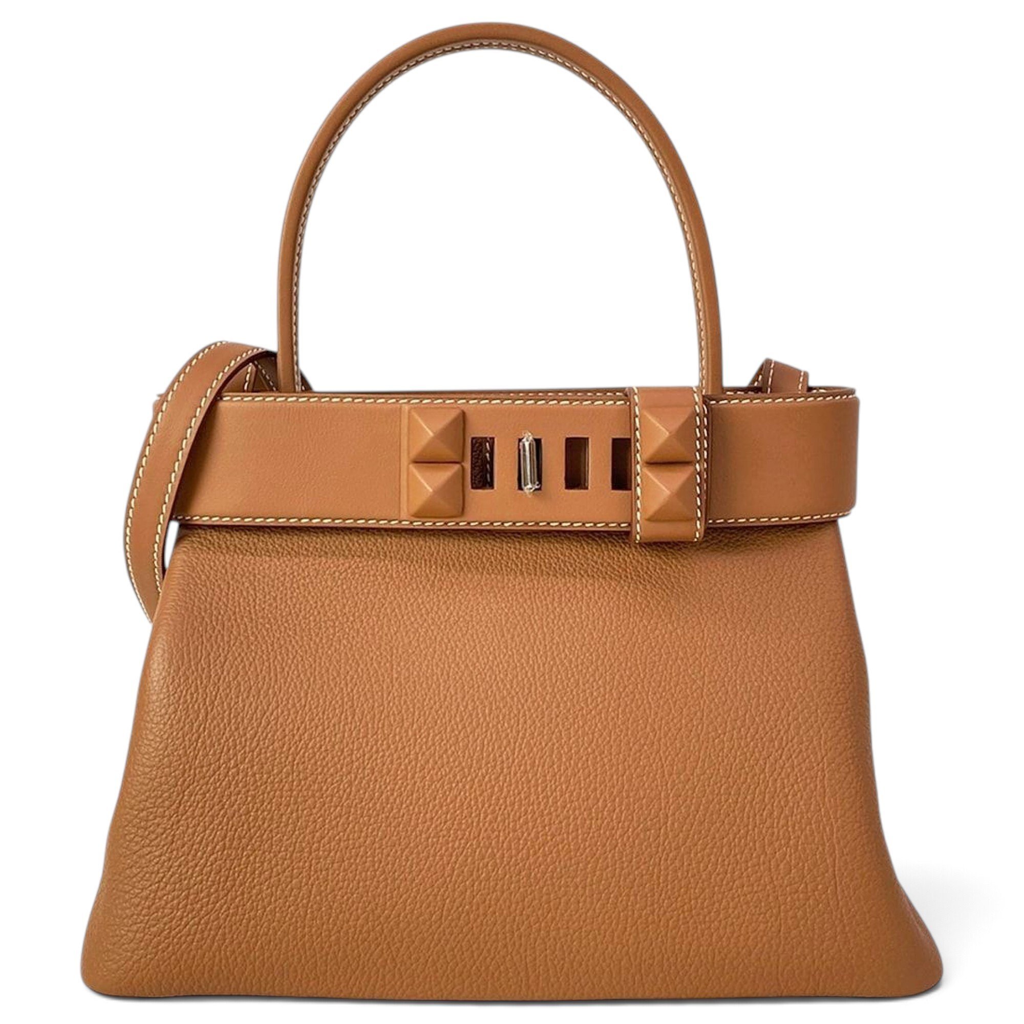 Médor leather handbag