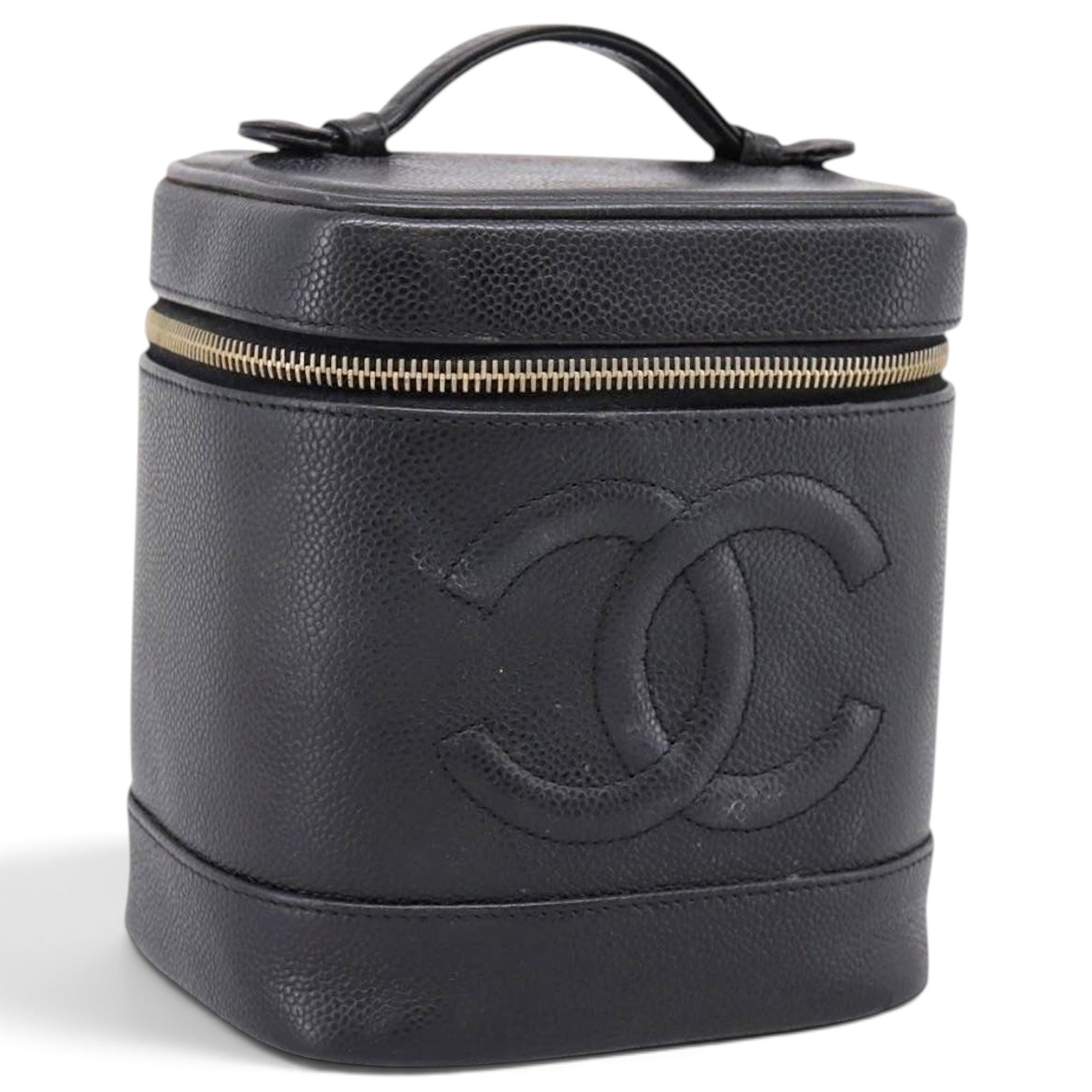 Vanity leather handbag
