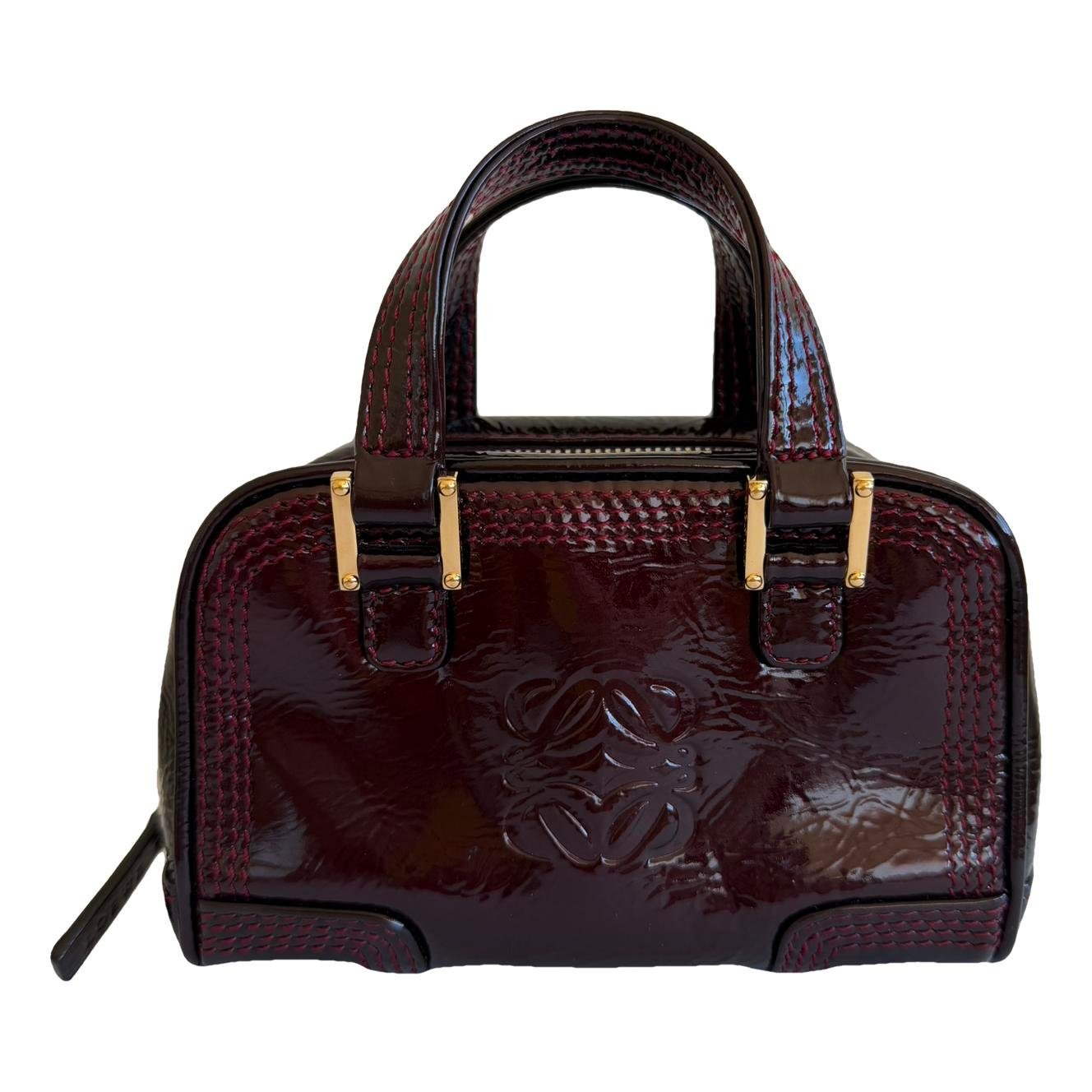 Amazona patent leather handbag