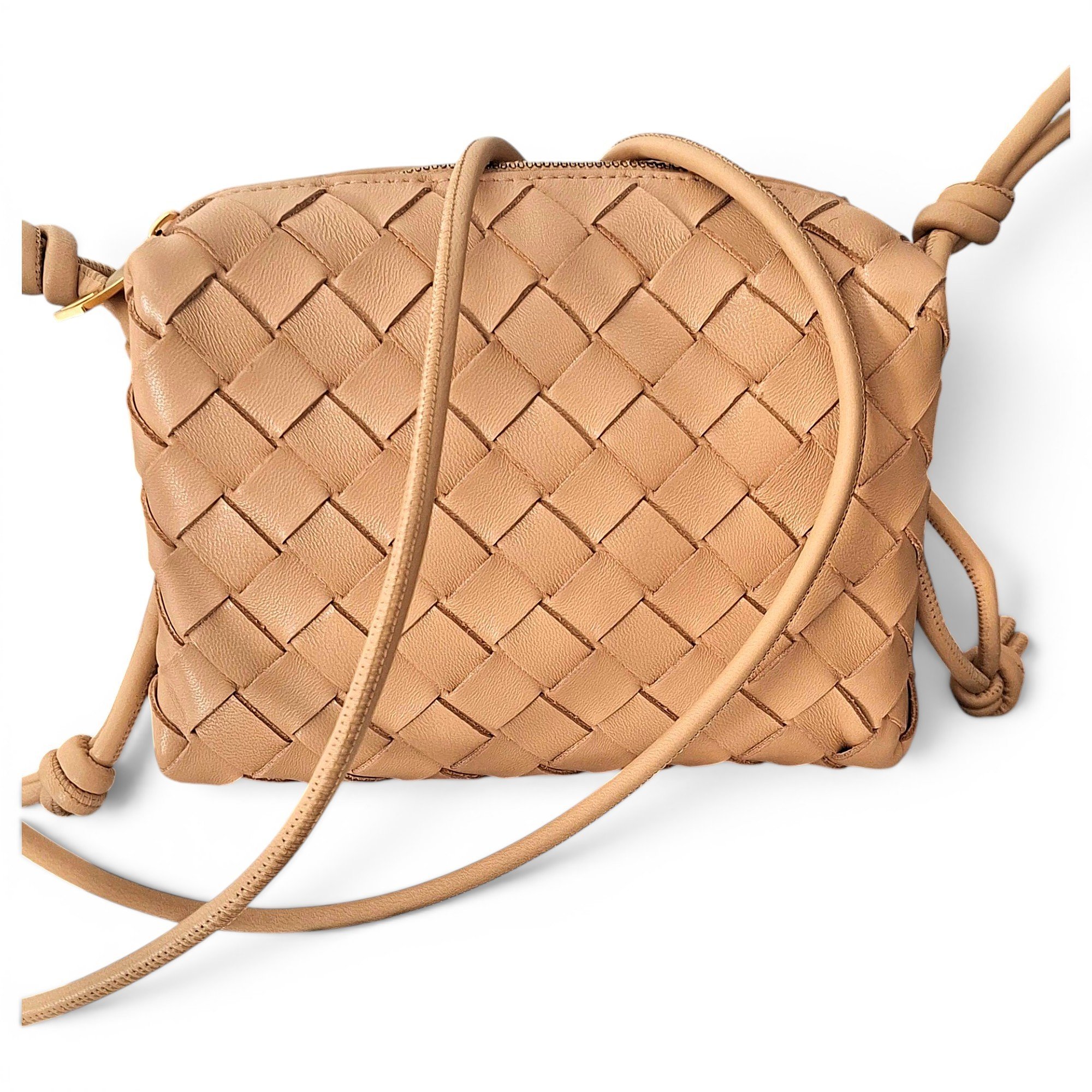 Loop leather crossbody bag
