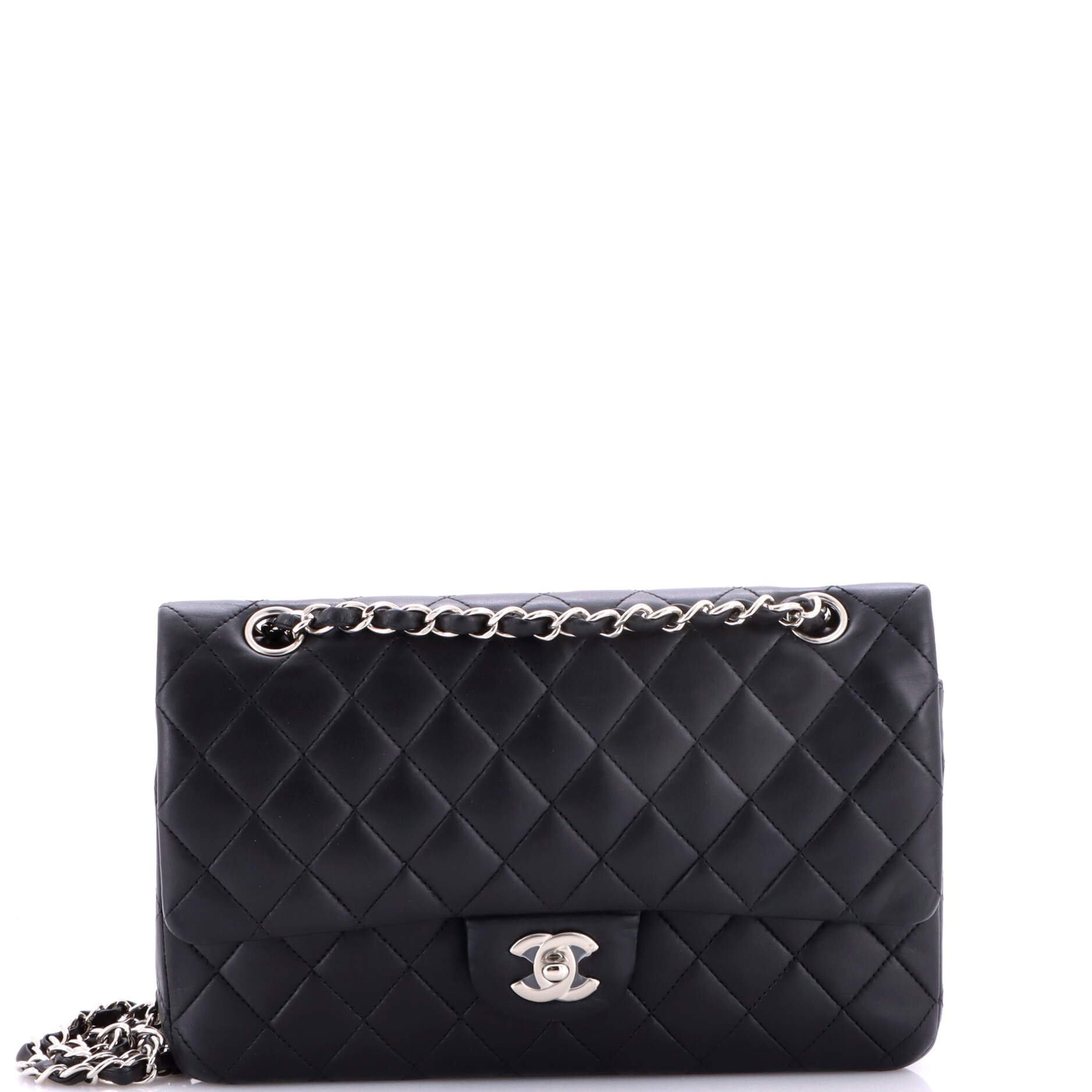 Vintage Classic Double Flap Bag Quilted Lambskin Medium