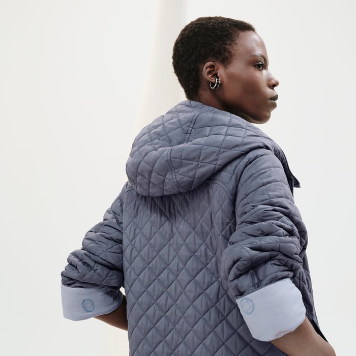 Bleu Grignon "Clou De Selle Semis" Reversible Quilted Jacket