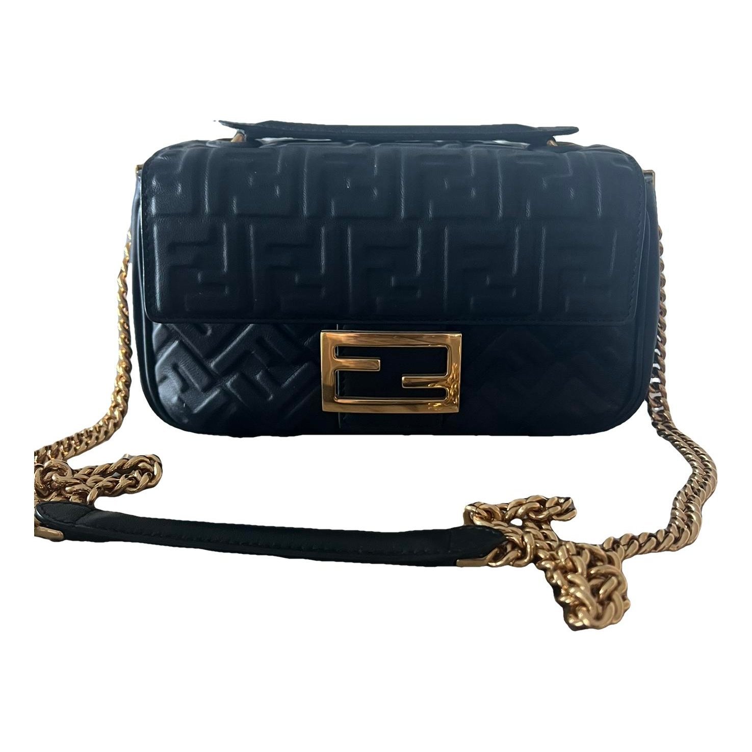 Baguette leather handbag