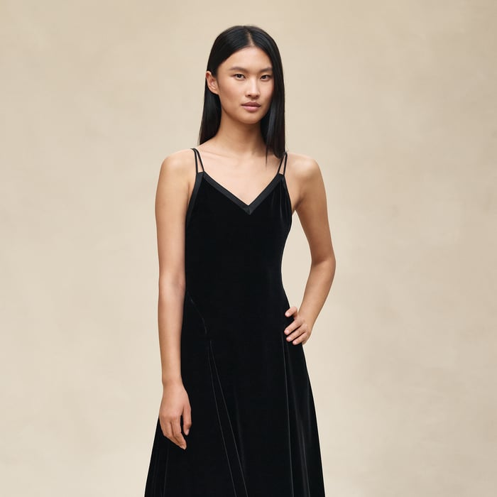 Noir Long Nightgown Dress