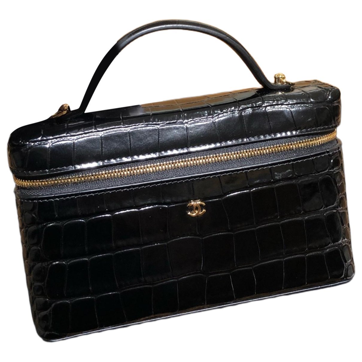 Vanity leather handbag
