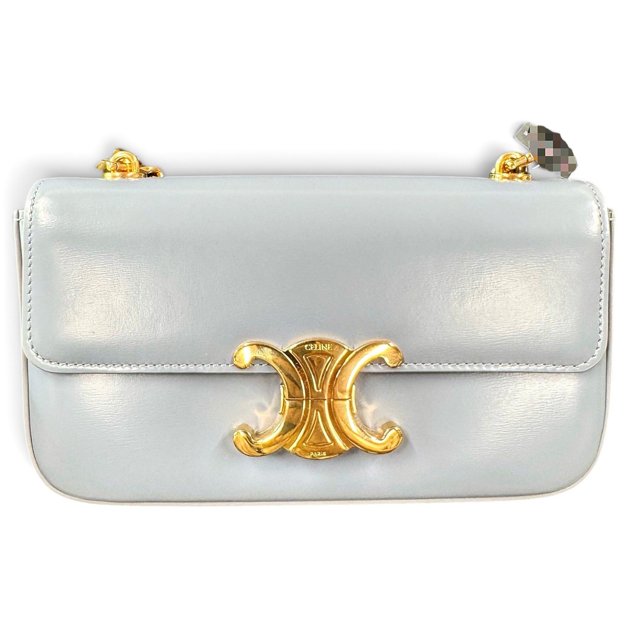 Triomphe chain leather crossbody bag