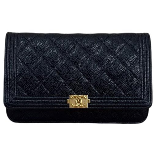 Wallet On Chain Boy leather crossbody bag