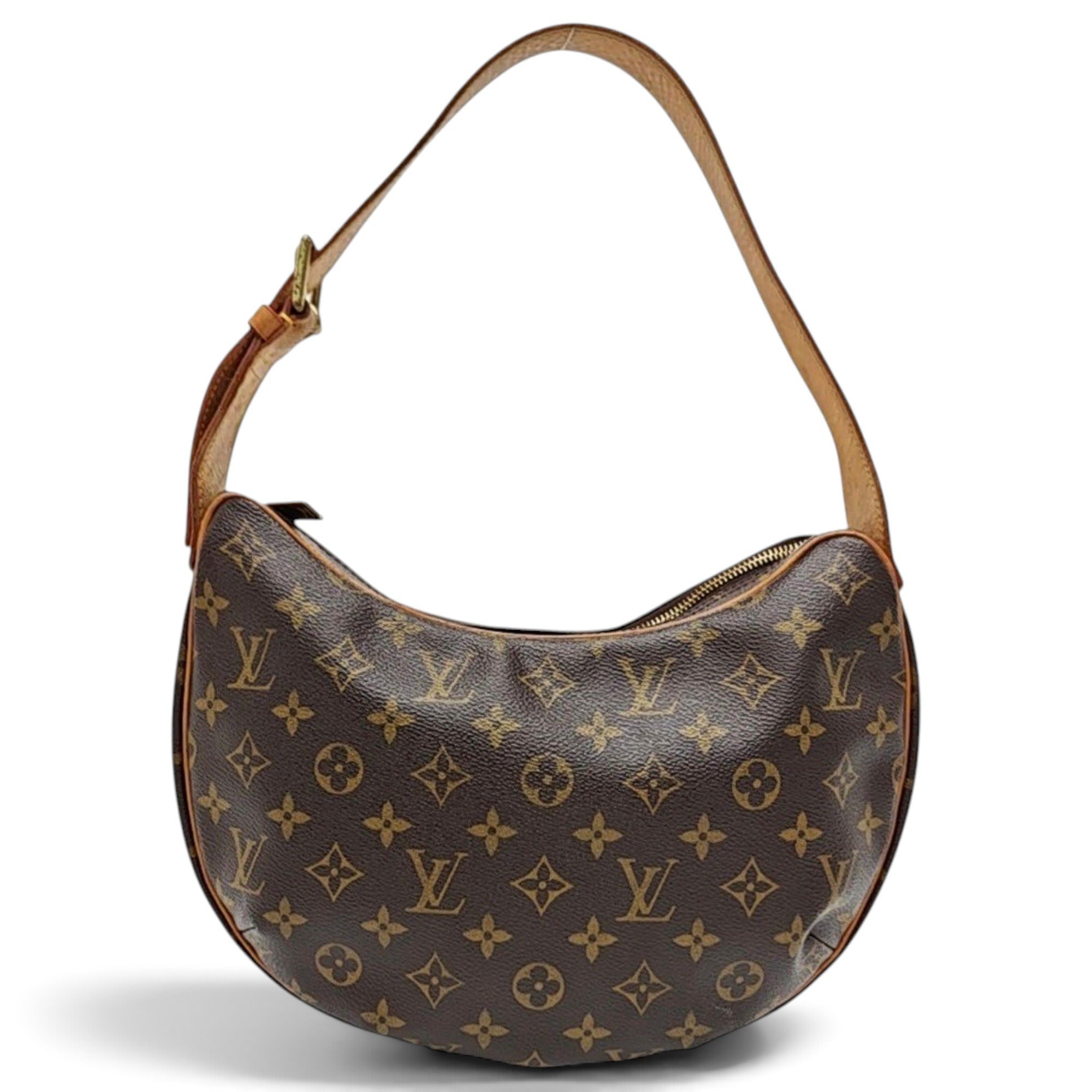 Croissant leather handbag