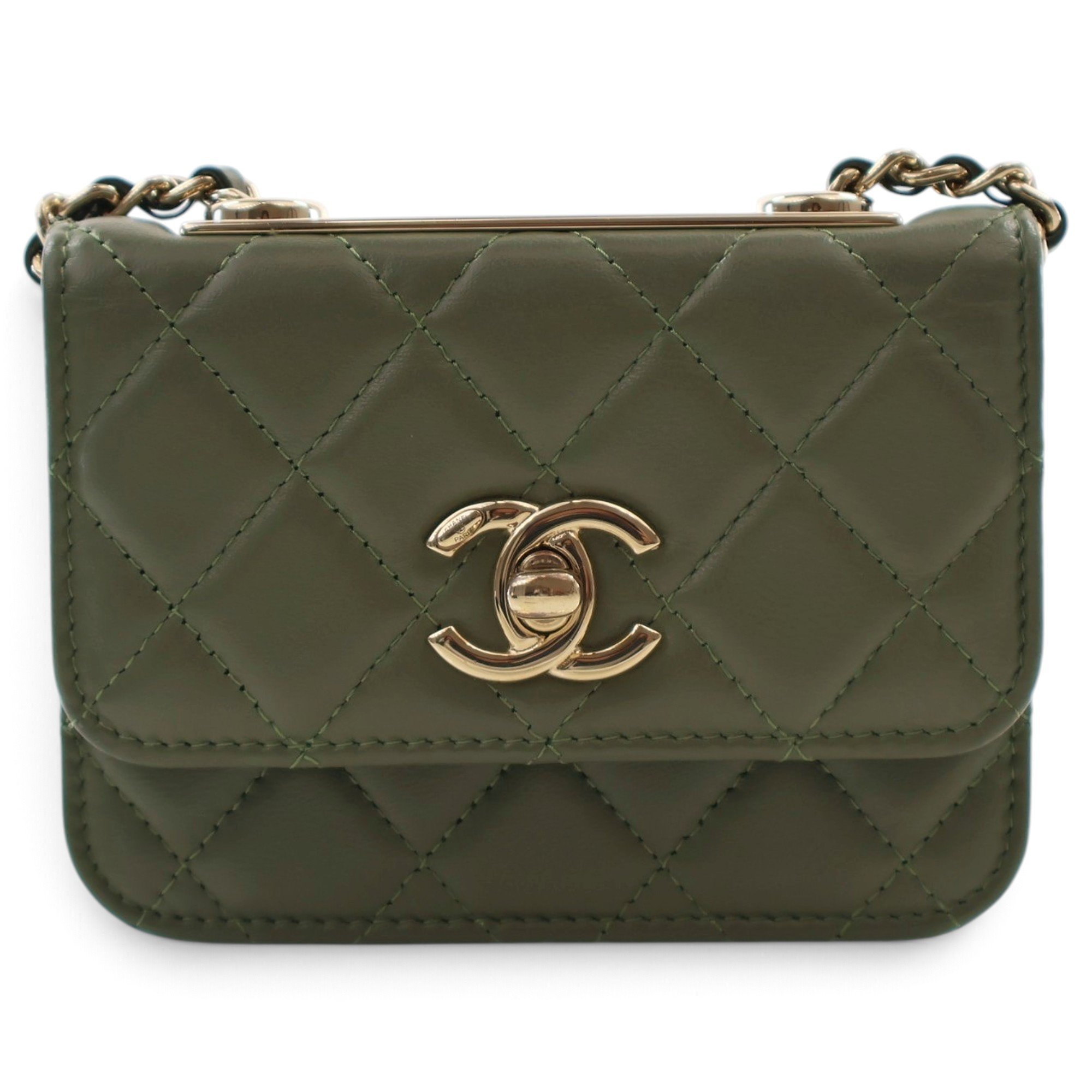 Trendy CC leather mini bag