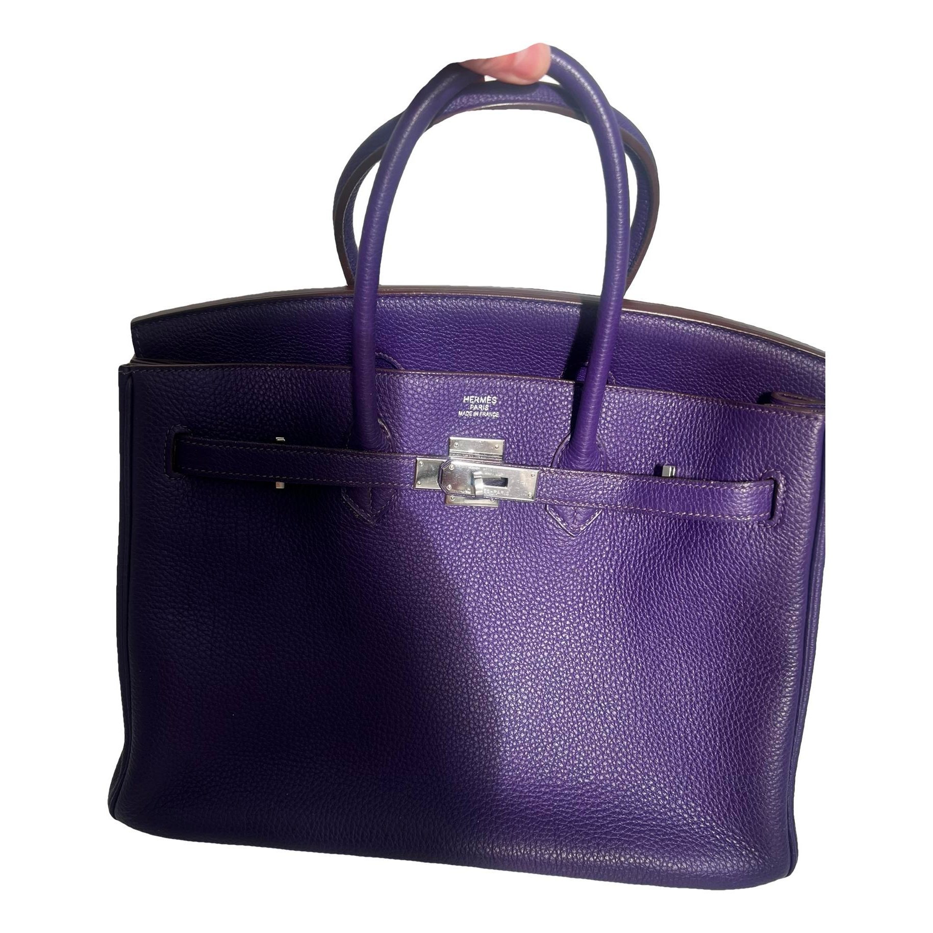 Birkin 35 leather handbag