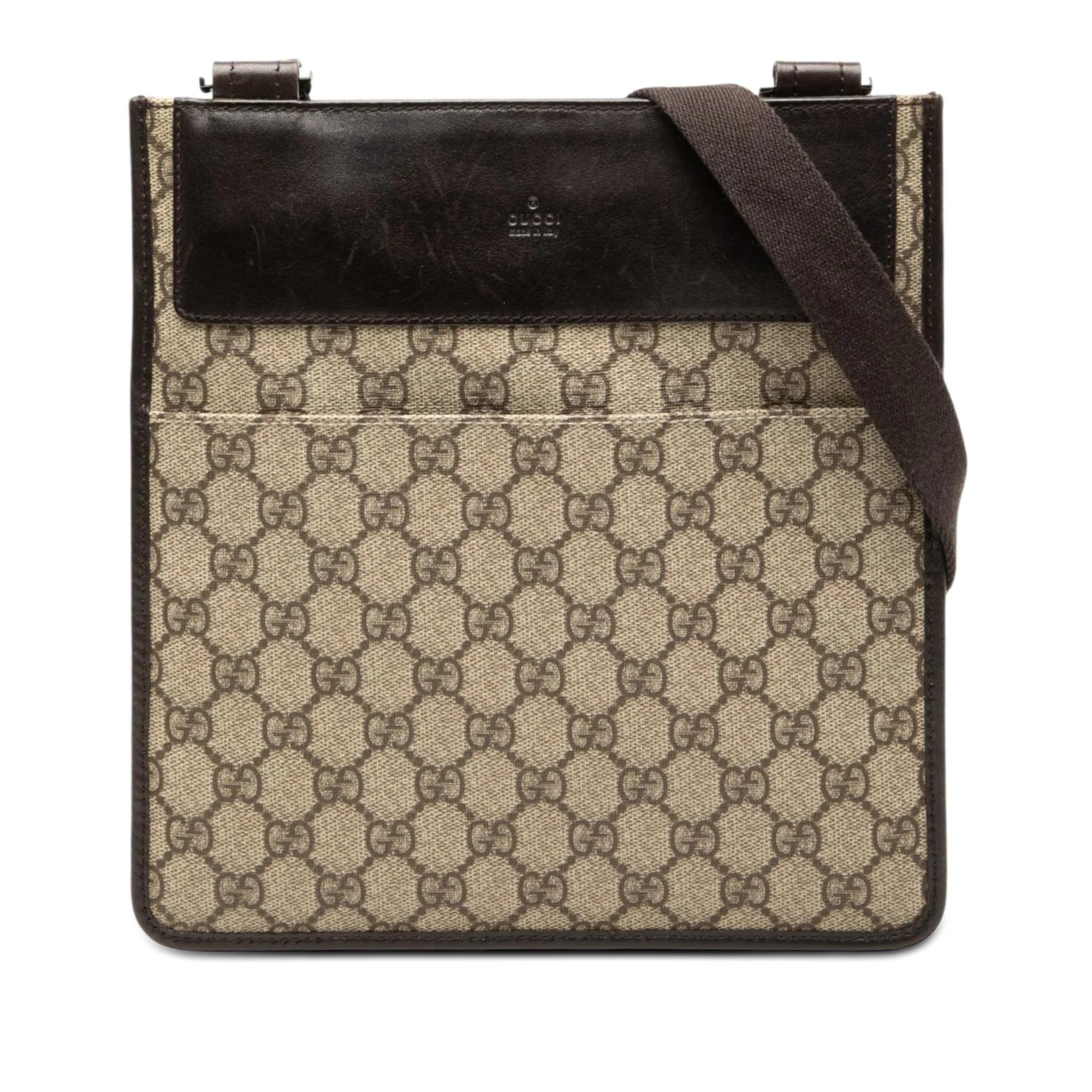 Gucci B leather crossbody bag