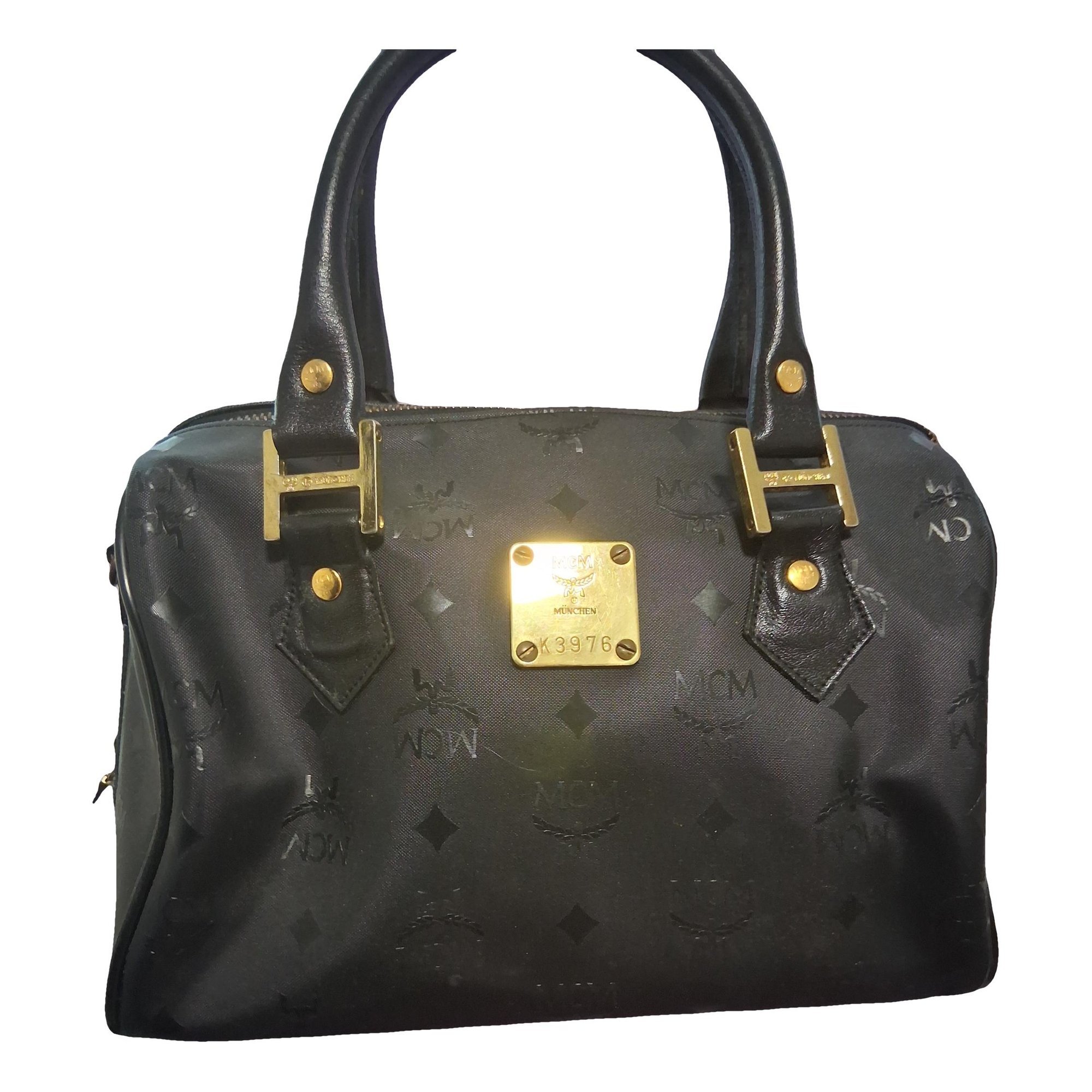 Boston leather handbag